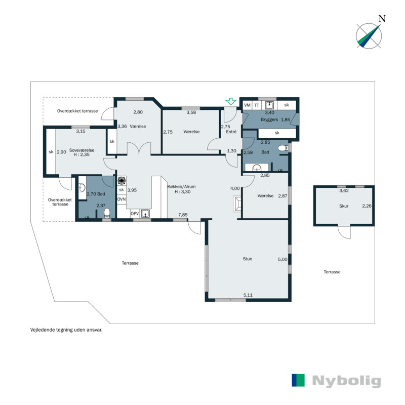 Plantegninger billede af Risager 42, 6100 Haderslev