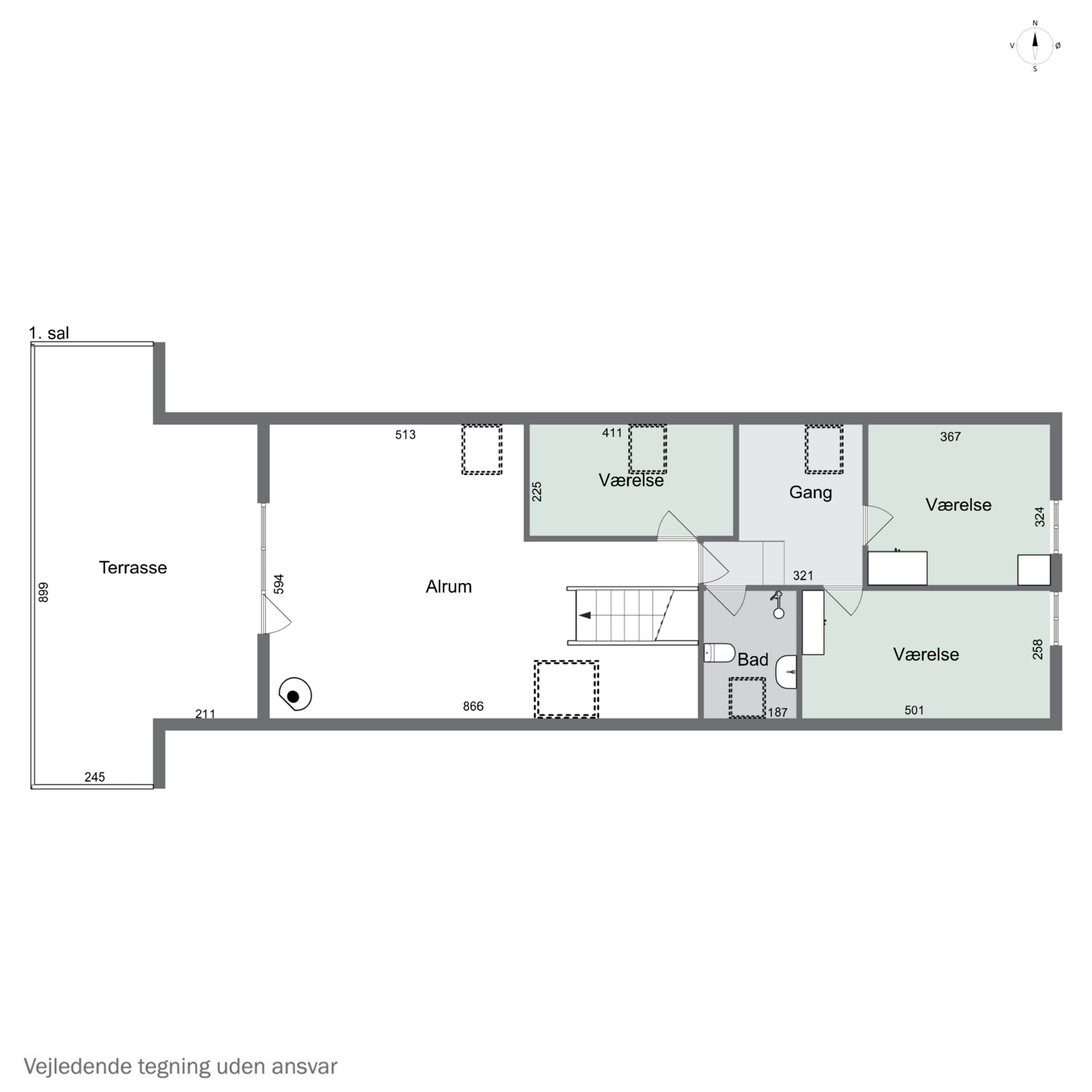 Plantegninger billede af Kragelundvej 9, 6330 Padborg