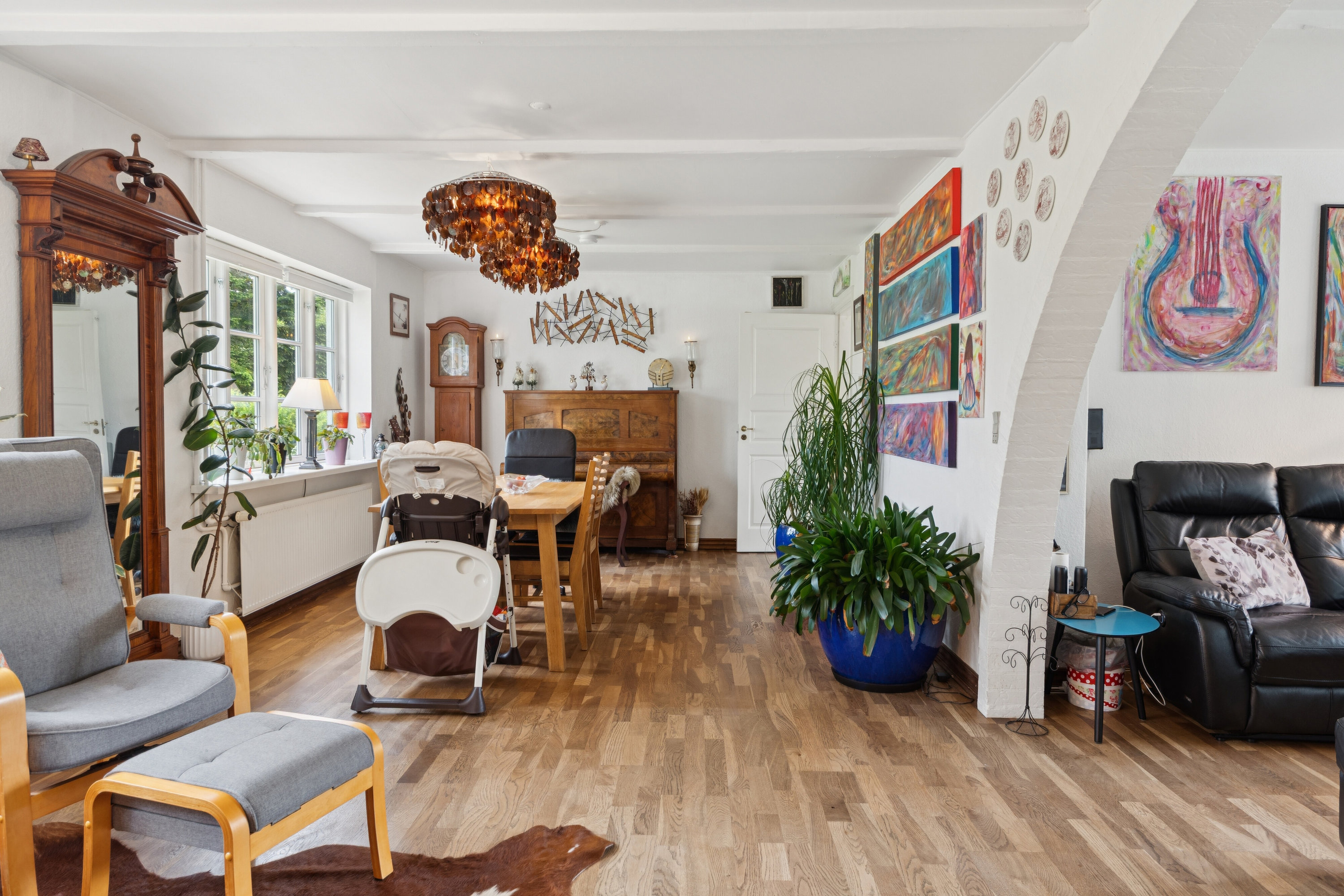 Fremhævet stue billede i fuldskærmstilstand. Billede af Møllegyden 37, Gamby, 5471 Søndersø