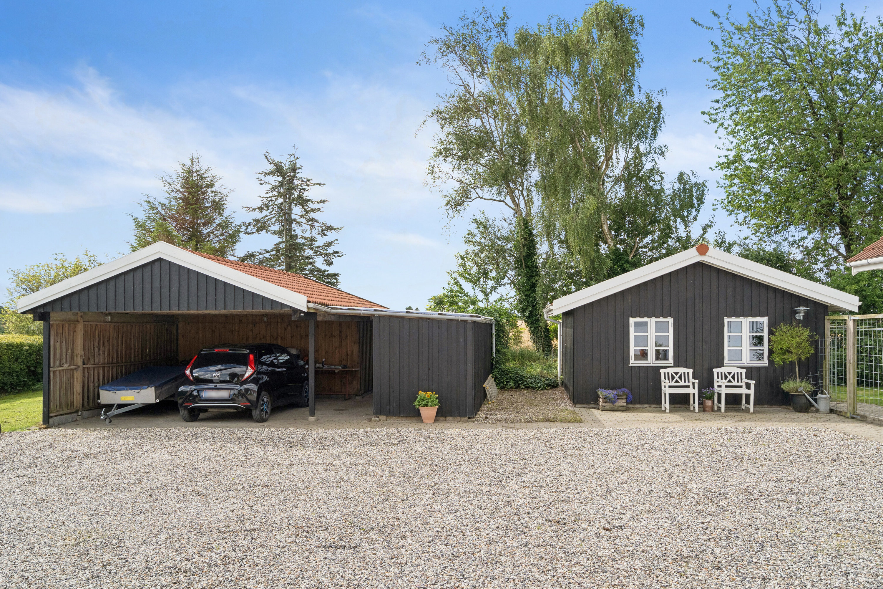 Fremhævet set fra vejen billede i fuldskærmstilstand. Billede af Elsborgvej 24, Sjørslev, 8620 Kjellerup