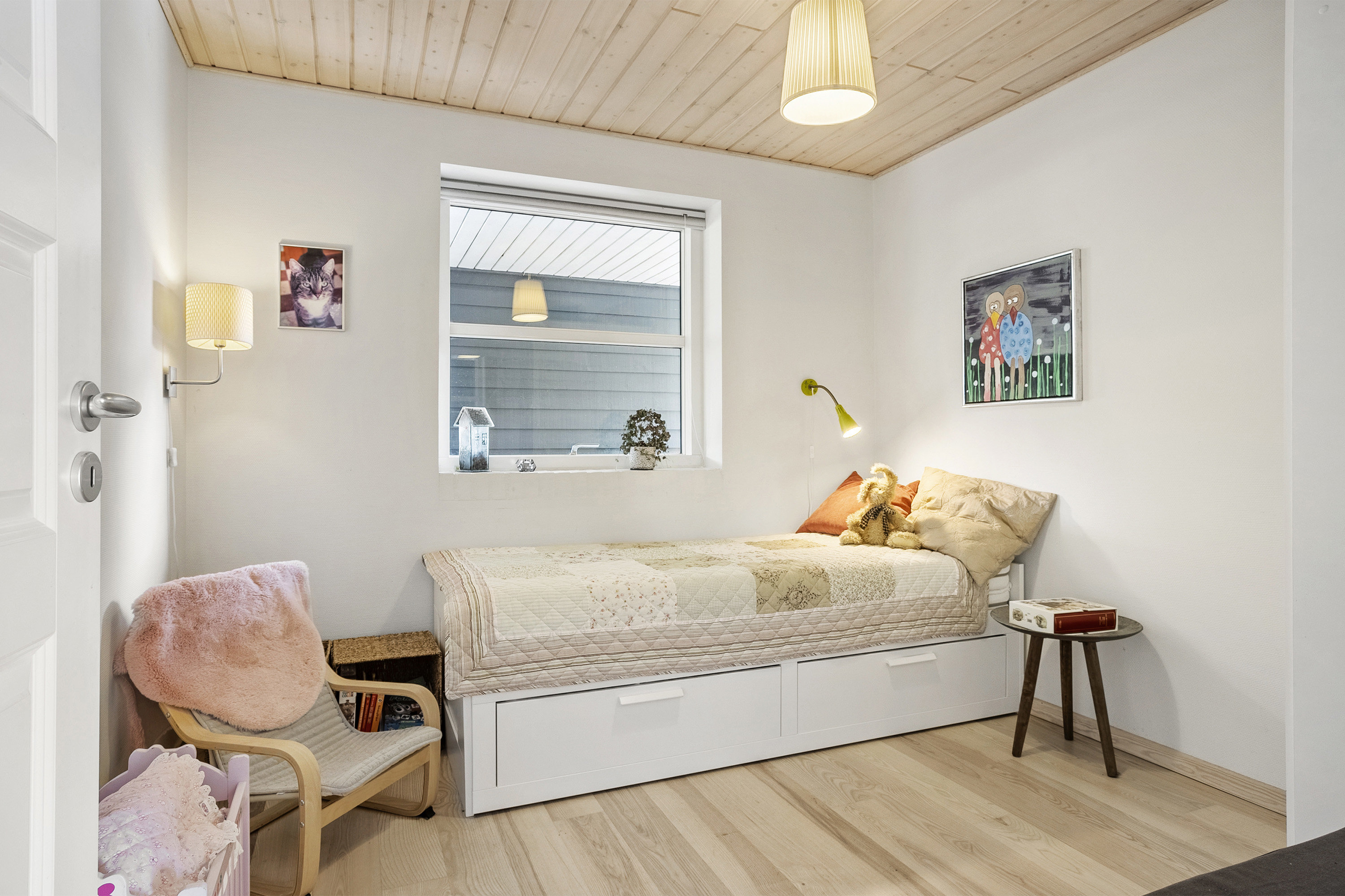 Fremhævet soveværelse billede i fuldskærmstilstand. Billede af Risager 42, 6100 Haderslev