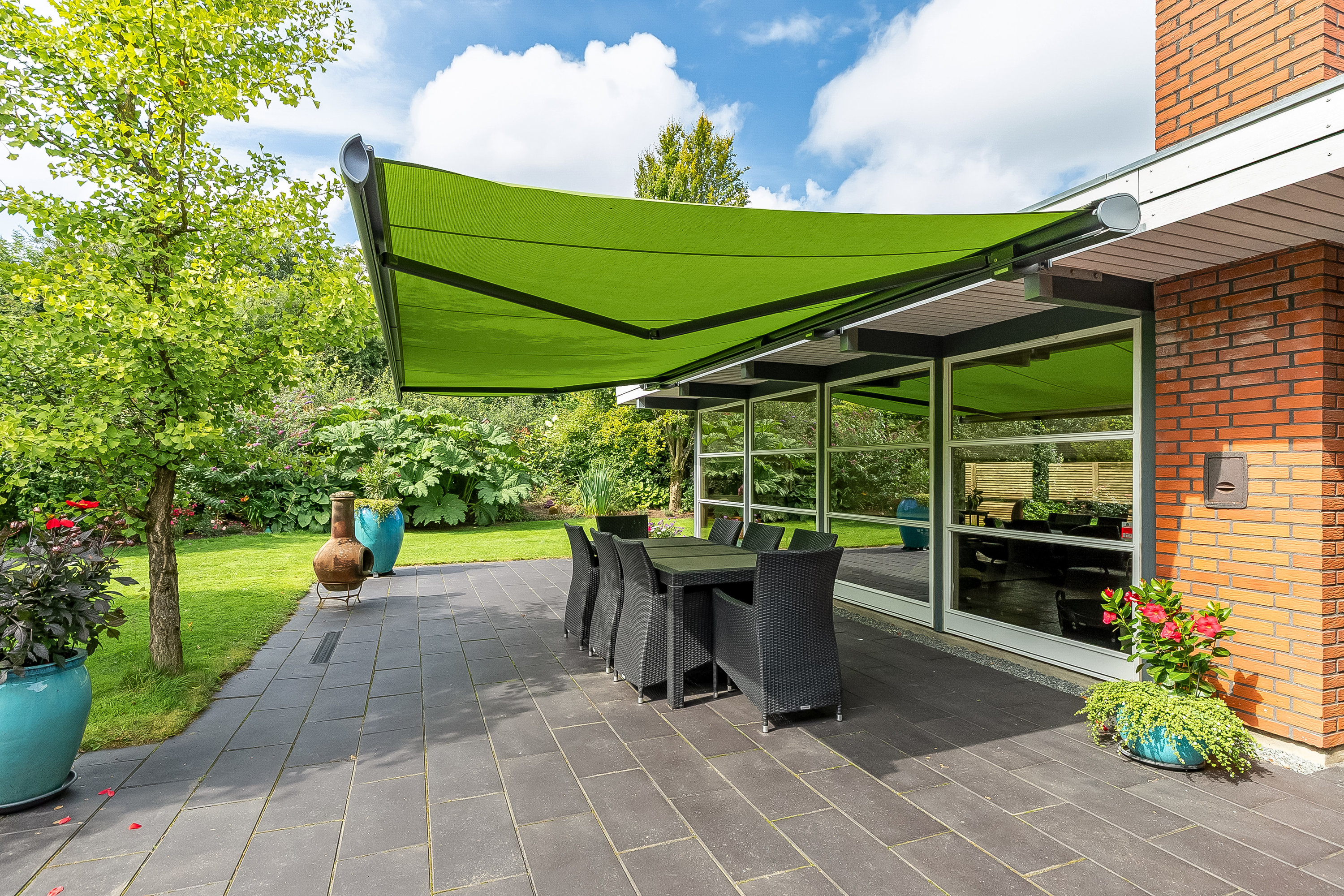 Fremhævet terrasse billede i fuldskærmstilstand. Billede af Fælledvej 16, Bramdrupdam, 6000 Kolding