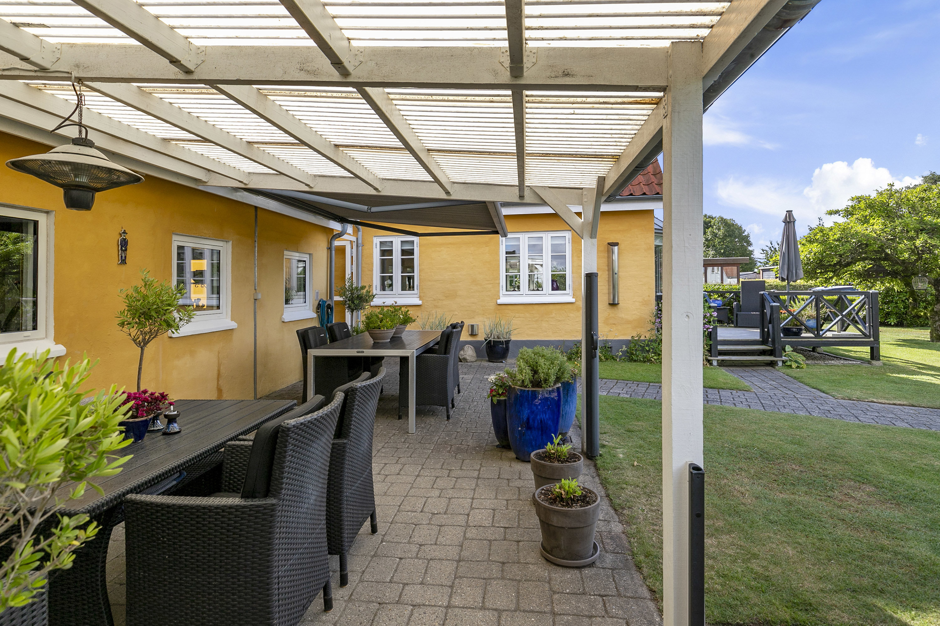 Fremhævet overdækket terrasse billede i fuldskærmstilstand. Billede af Stenberggade 21, 9700 Brønderslev