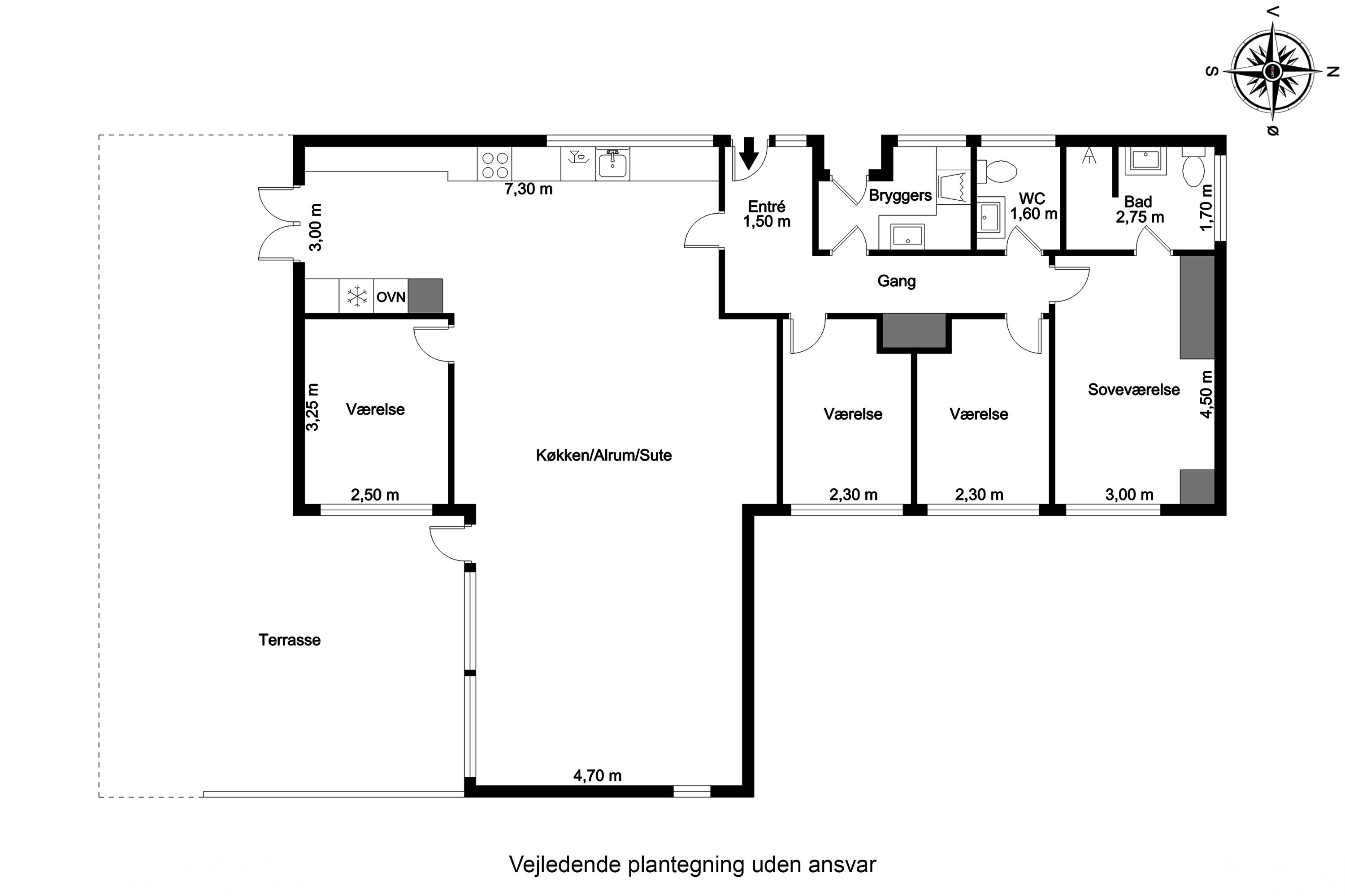 Plantegninger billede af Poppelvænget 15, Skrillinge, 5500 Middelfart
