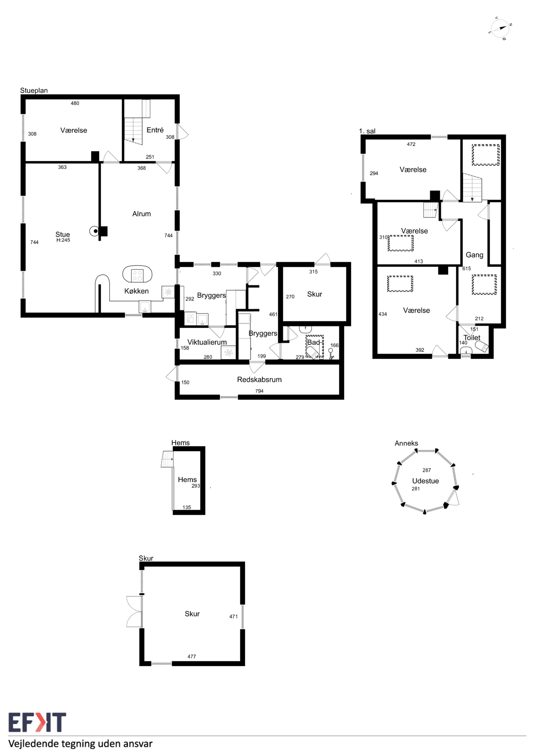 Plantegninger billede af Vesteregnsvej 22, Vesteregnen, 5932 Humble