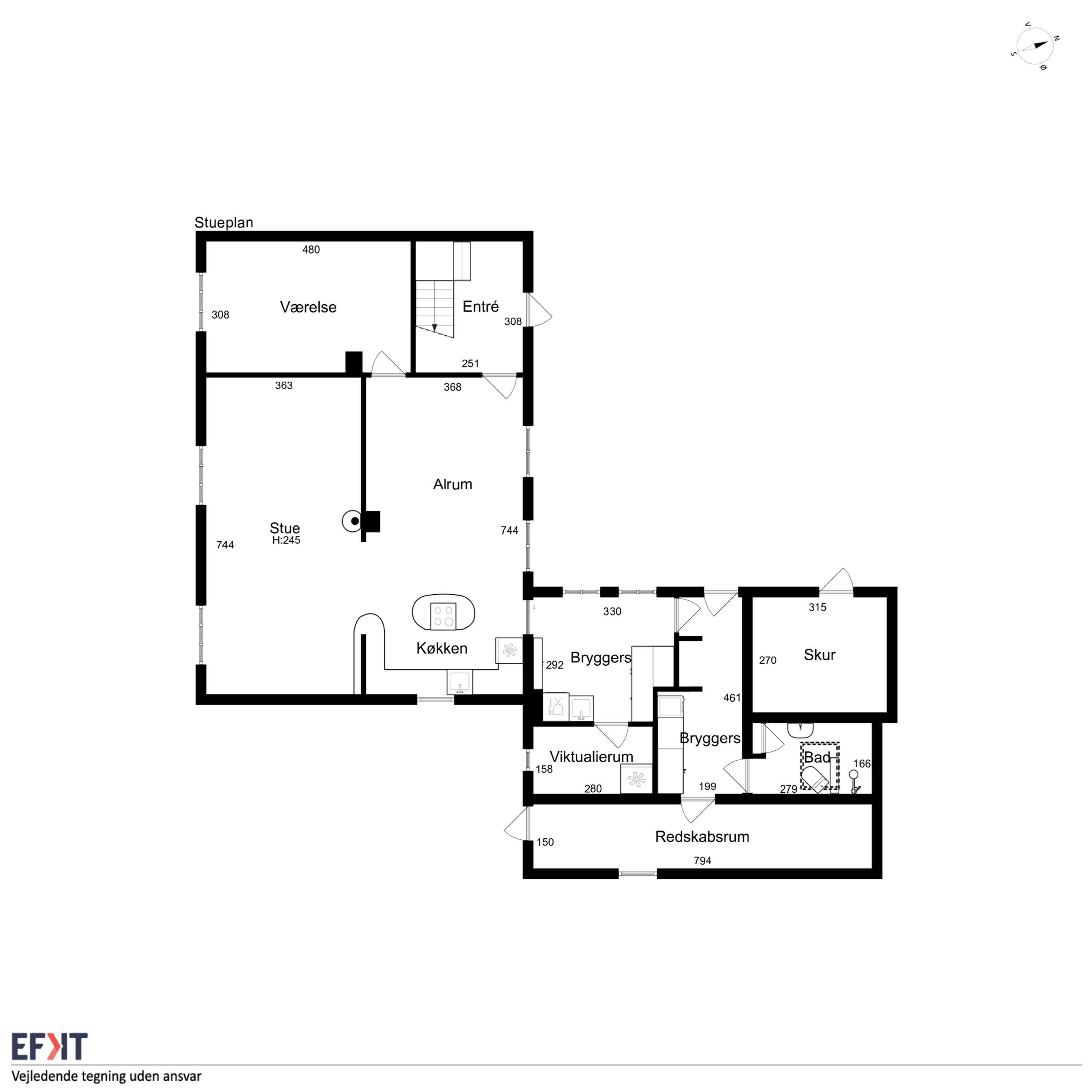 Plantegninger billede af Vesteregnsvej 22, Vesteregnen, 5932 Humble