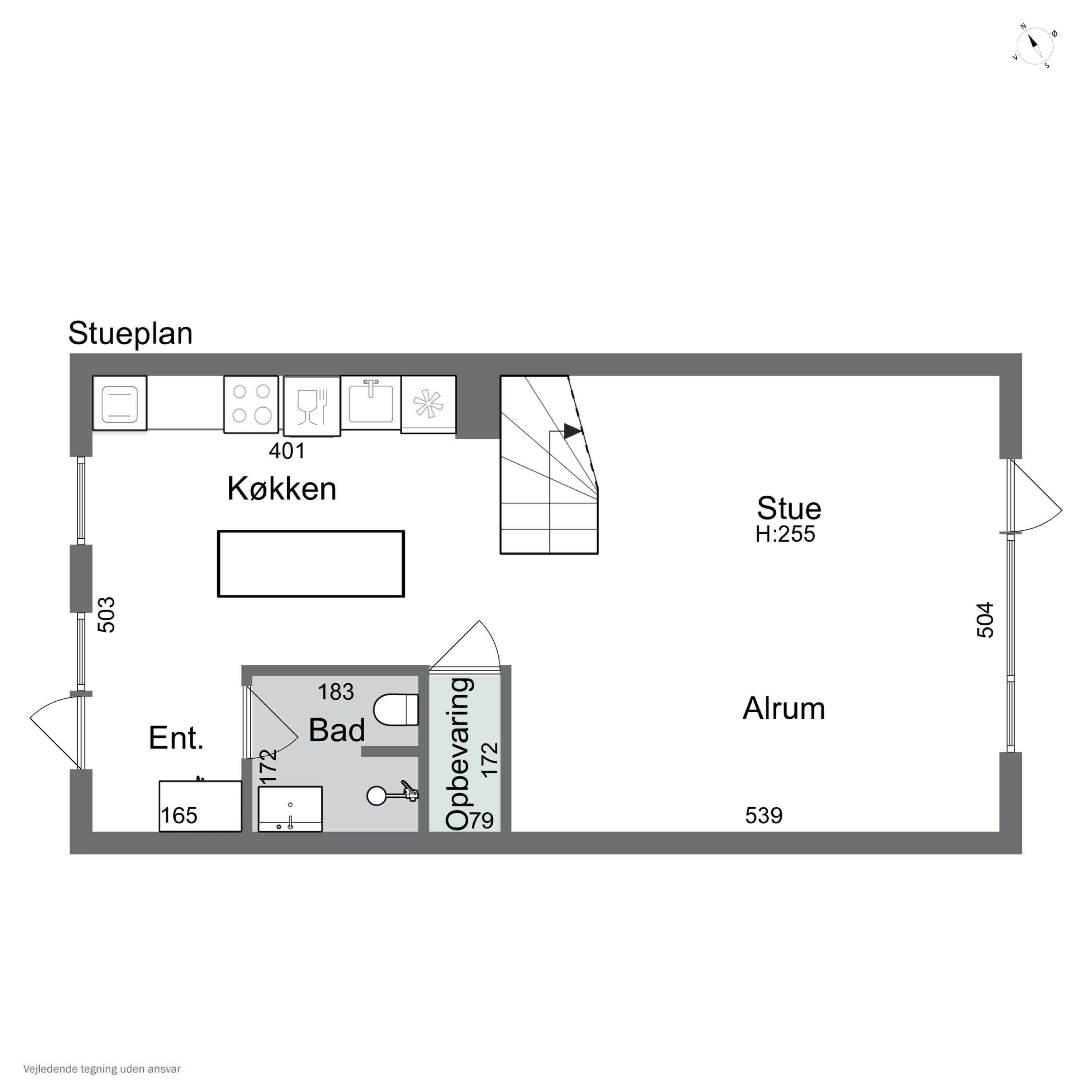 Plantegninger billede af Alliancevej 8B, 2. 4., 2450 København SV