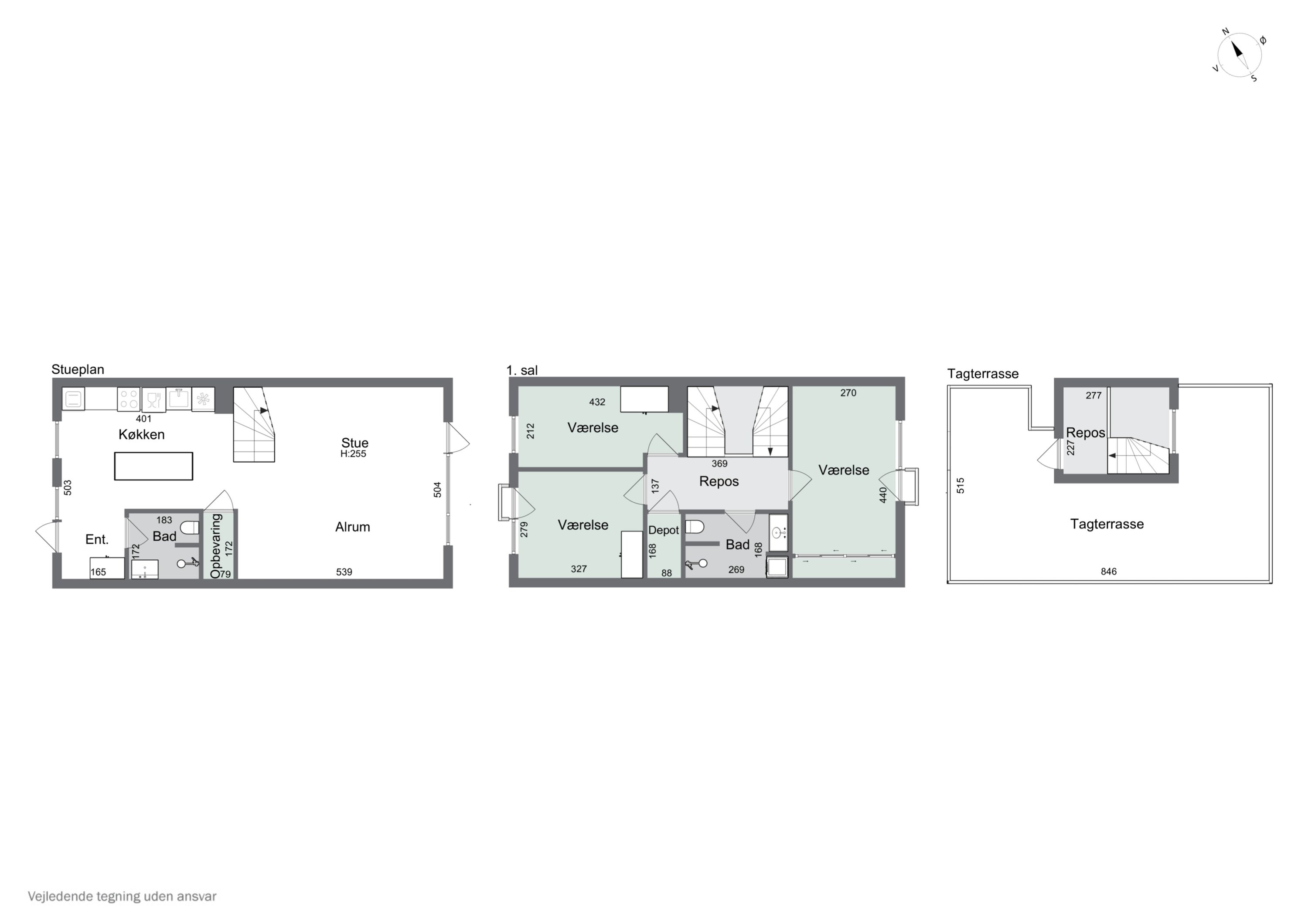 Plantegninger billede af Alliancevej 8B, 2. 4., 2450 København SV