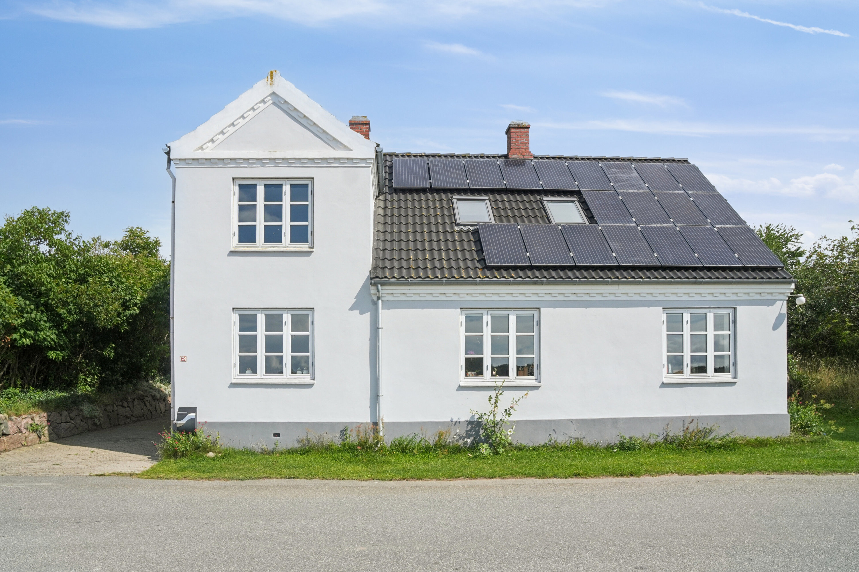 Fremhævet set fra haven billede i fuldskærmstilstand. Billede af Vesteregnsvej 22, Vesteregnen, 5932 Humble