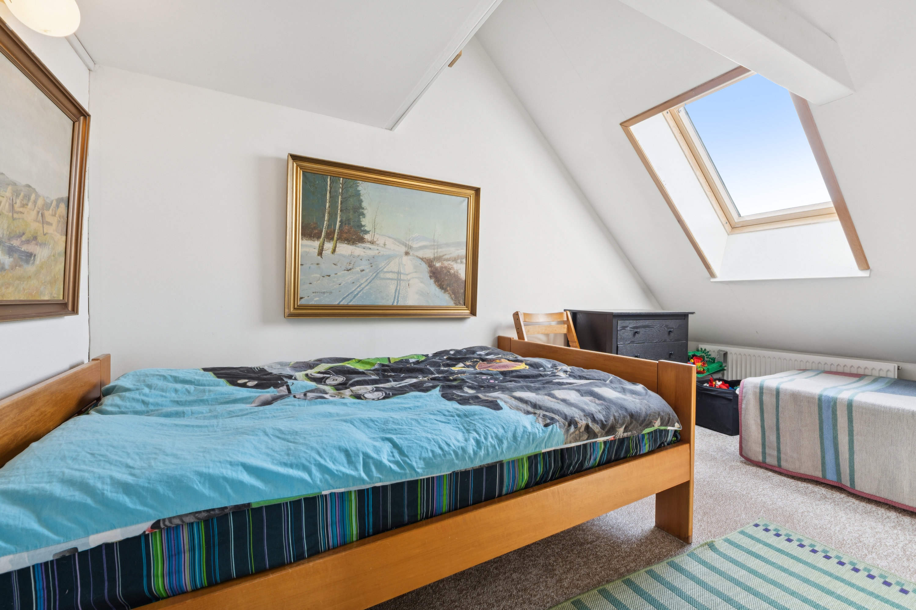 Fremhævet soveværelse billede i fuldskærmstilstand. Billede af Vesteregnsvej 22, Vesteregnen, 5932 Humble