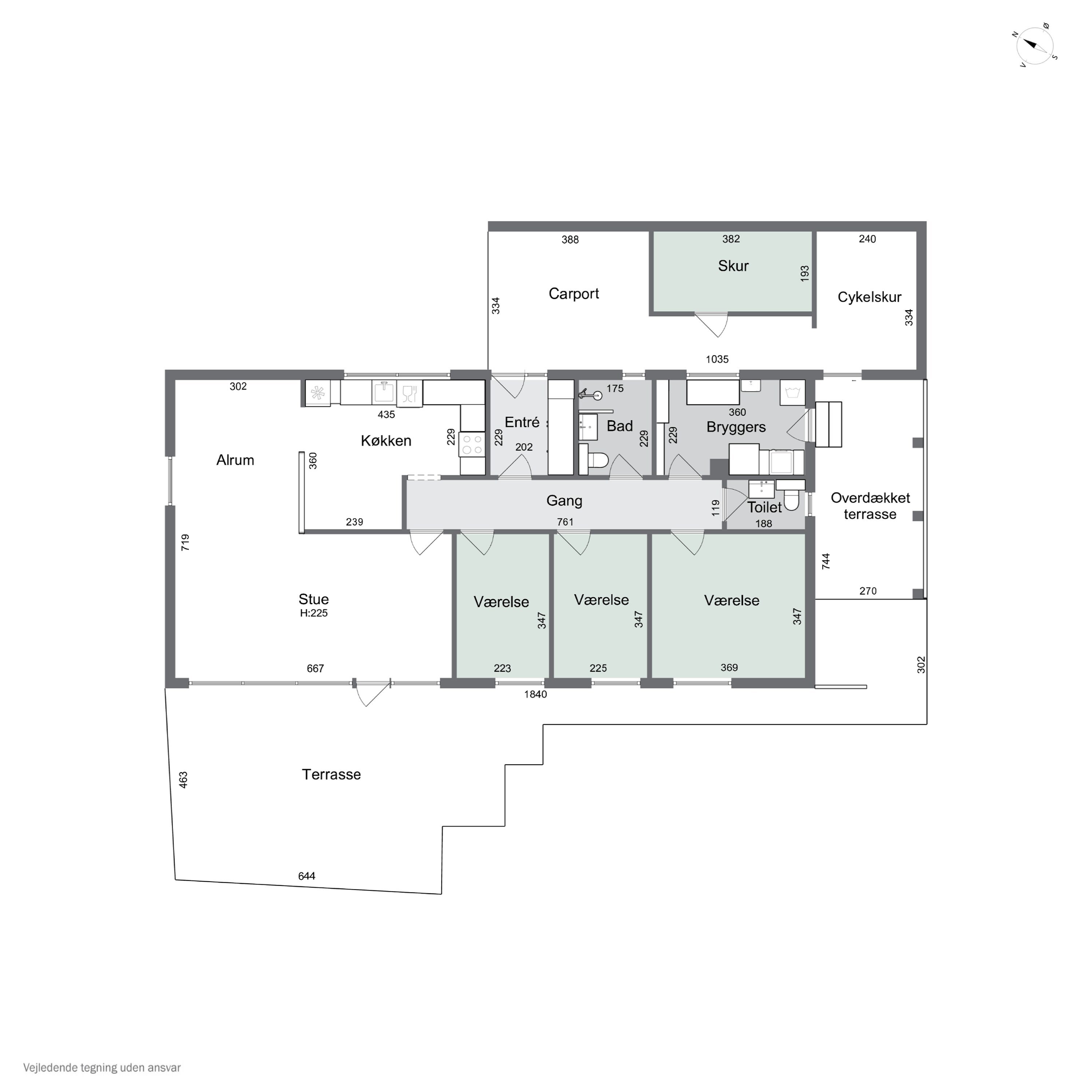 Plantegninger billede af Tværskovvej 10, 2650 Hvidovre