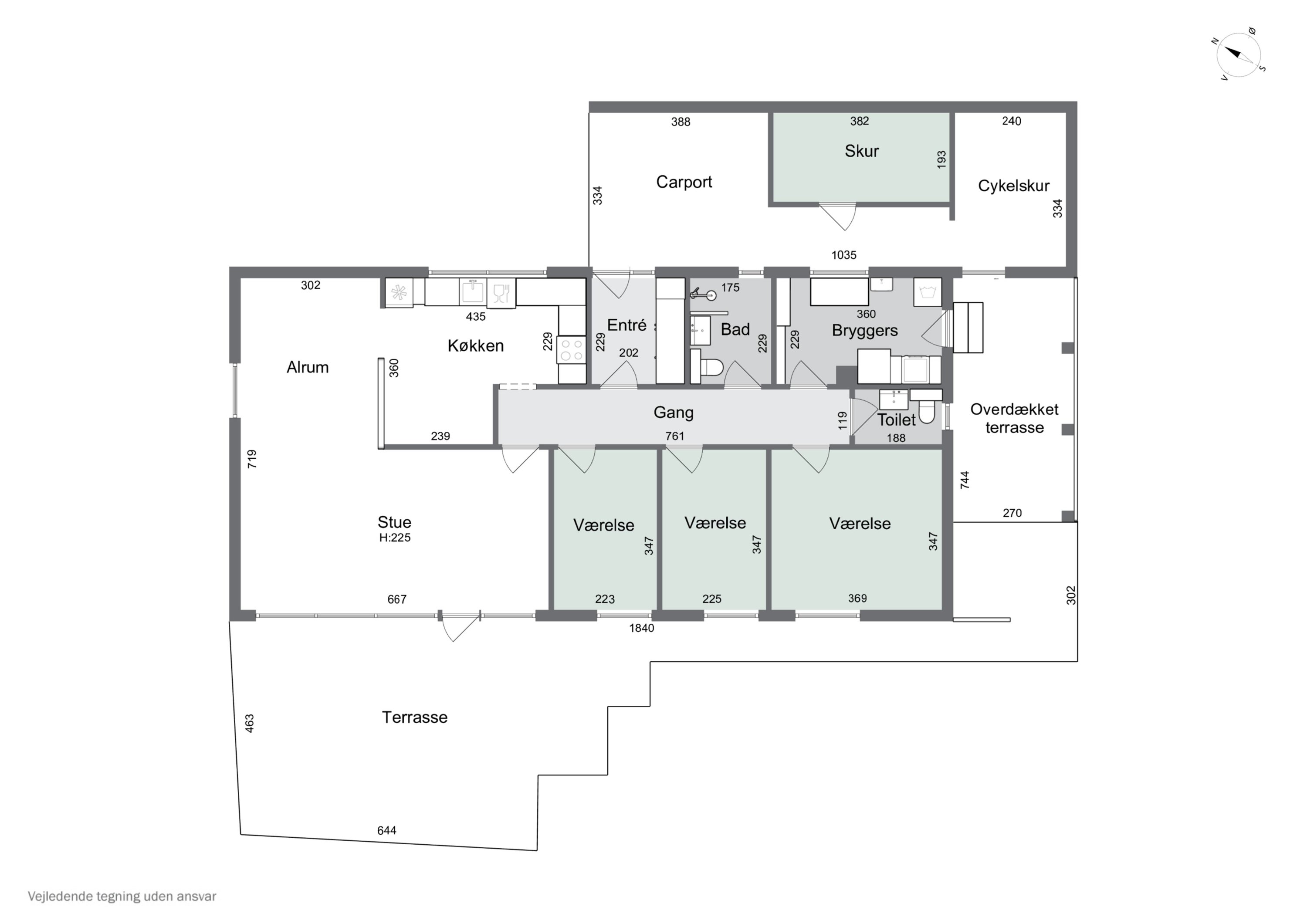 Plantegninger billede af Tværskovvej 10, 2650 Hvidovre