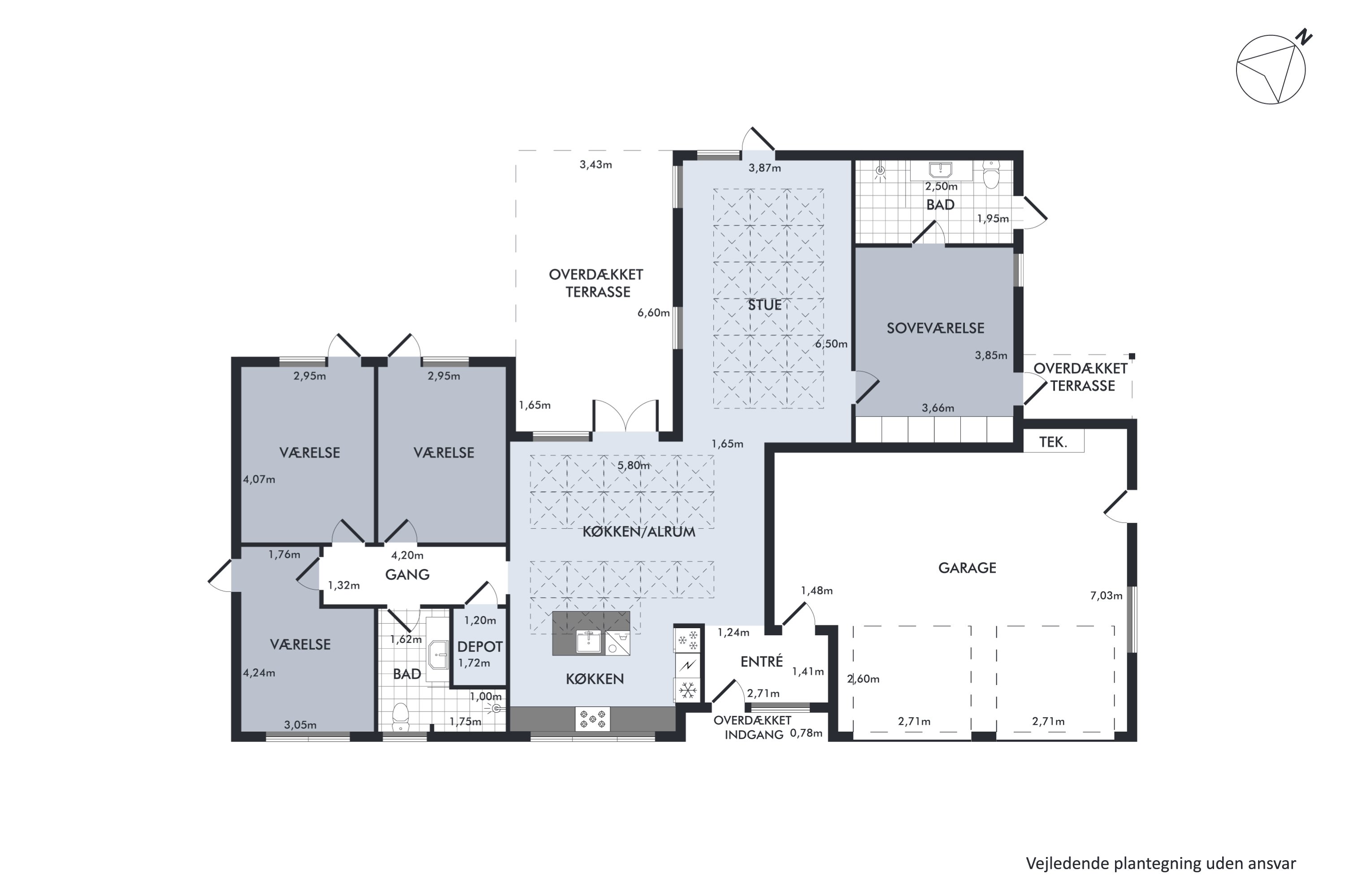 Plantegninger billede af Præstegårdens Mark 4, 9440 Aabybro