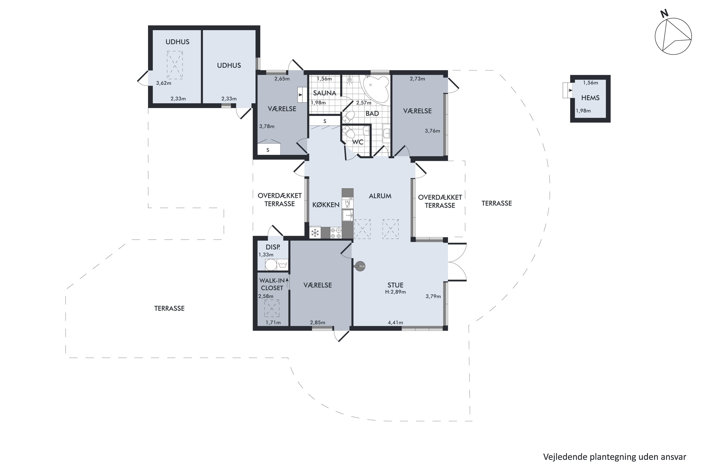 Plantegninger billede af Hermesvej 13, Holme Strand, 8400 Ebeltoft