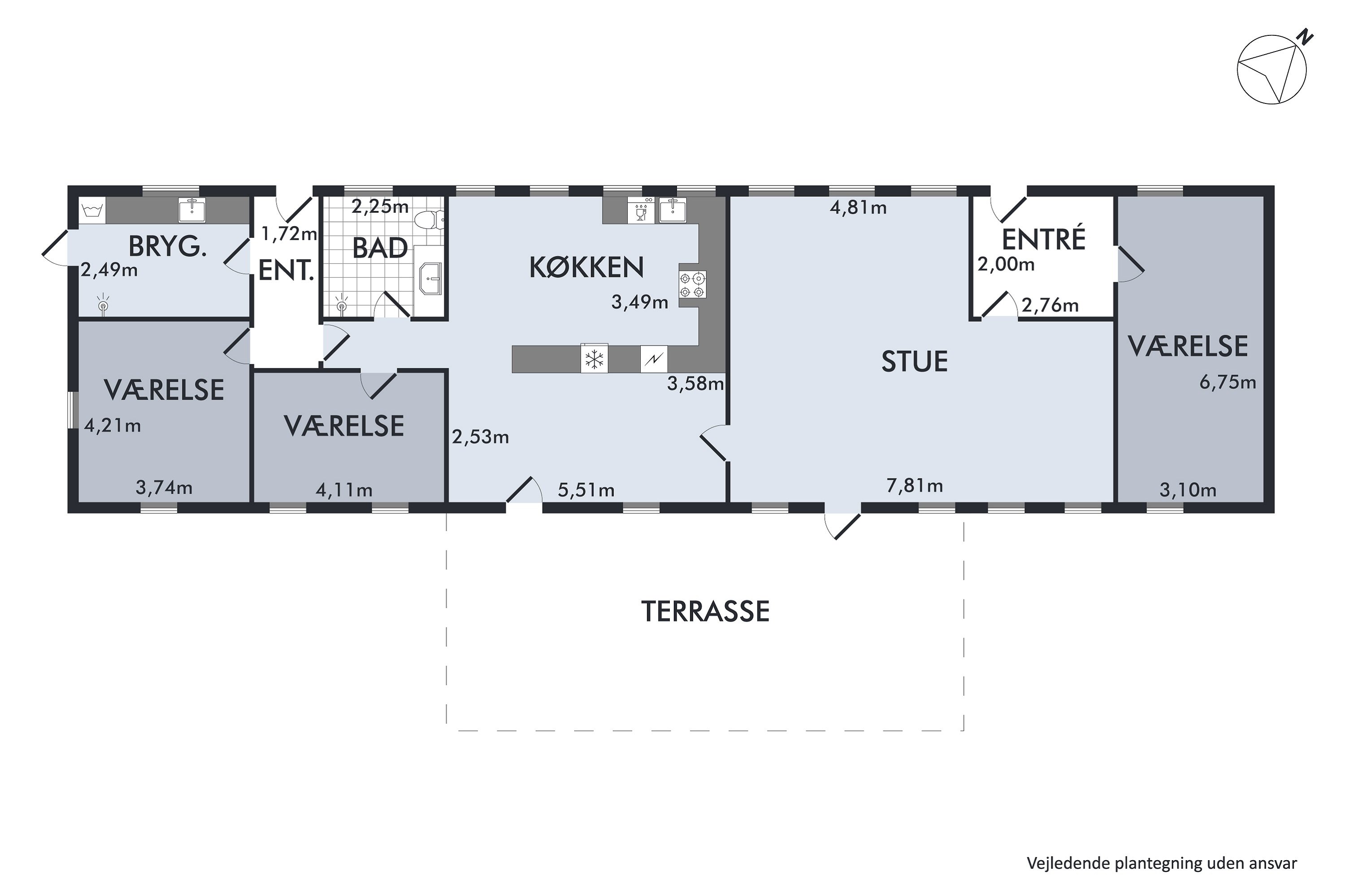 Plantegninger billede af Karlby Strandvej 21, 8500 Grenaa
