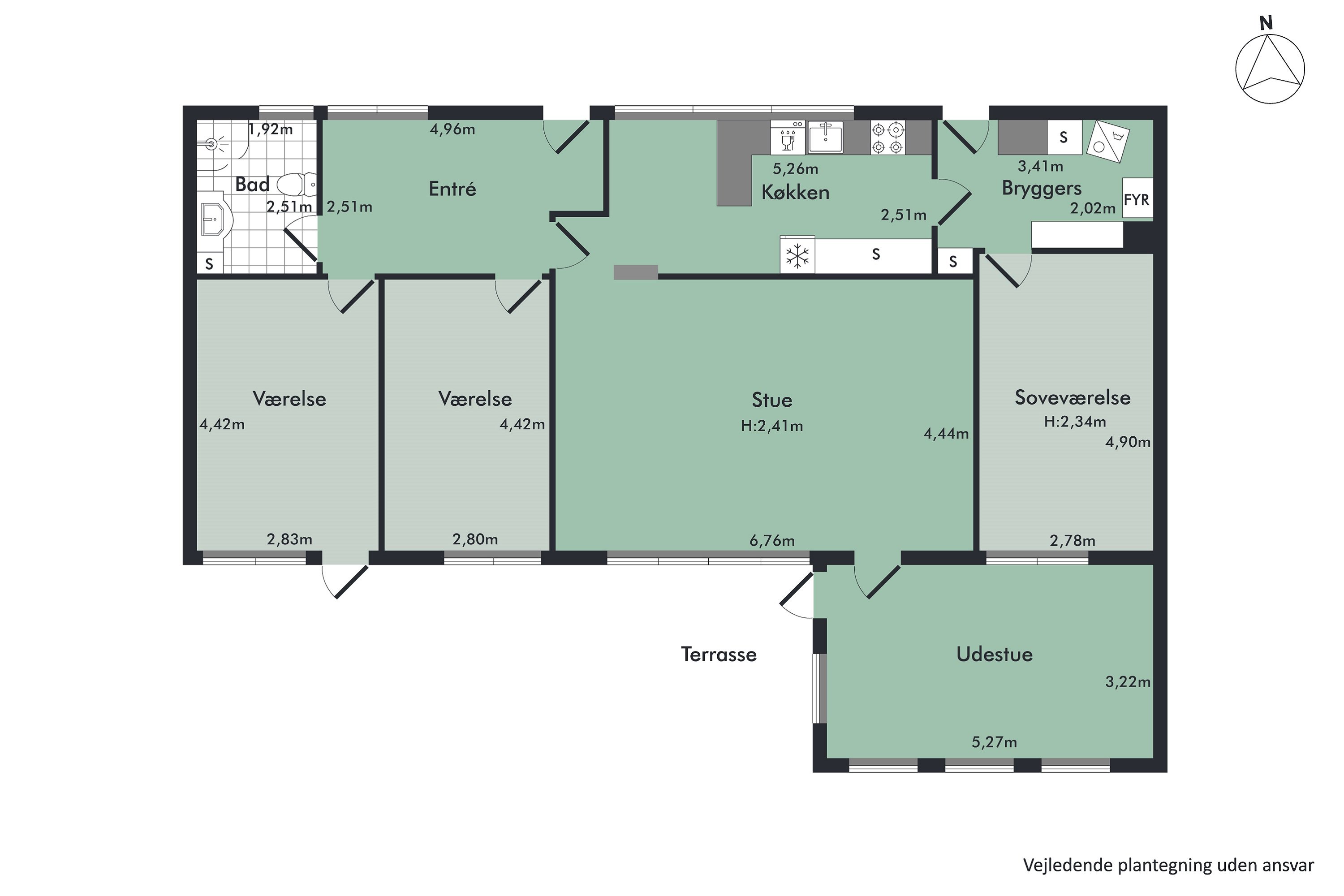 Plantegninger billede af Hovangsvej 43, 9500 Hobro