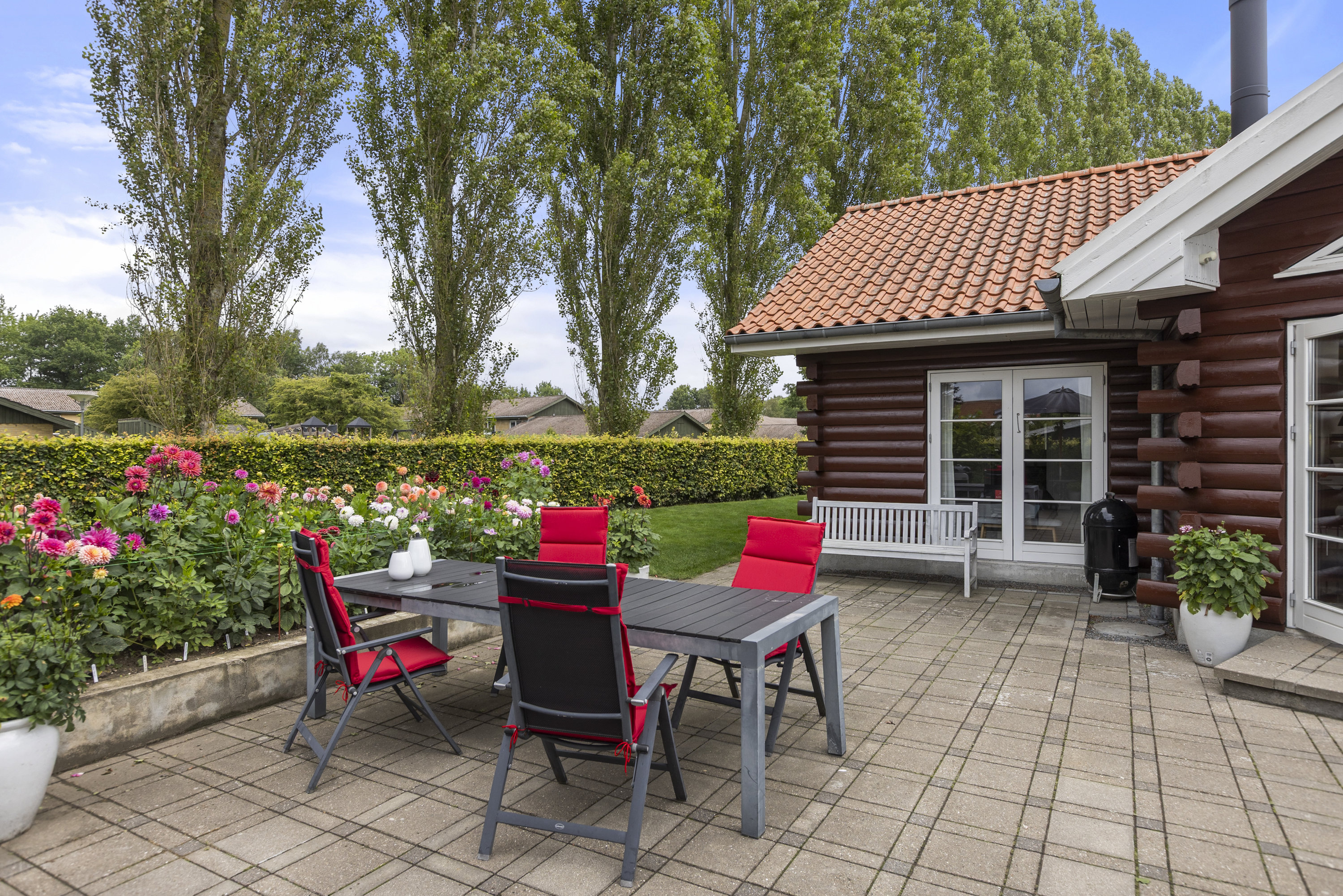 Fremhævet terrasse billede i fuldskærmstilstand. Billede af Poppelvang 16, Pedersborg, 4180 Sorø