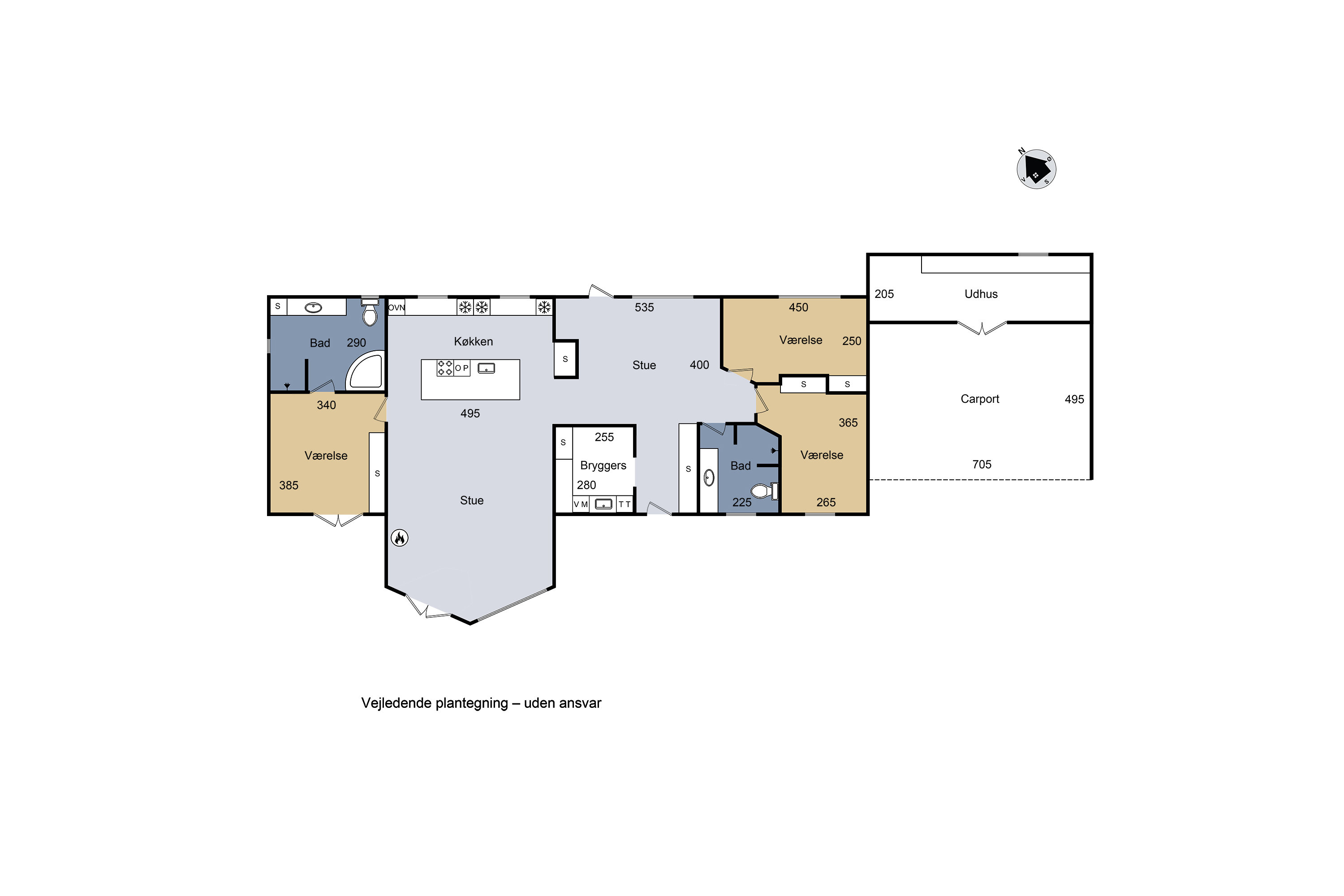 Plantegninger billede af Poppelvang 16, Pedersborg, 4180 Sorø