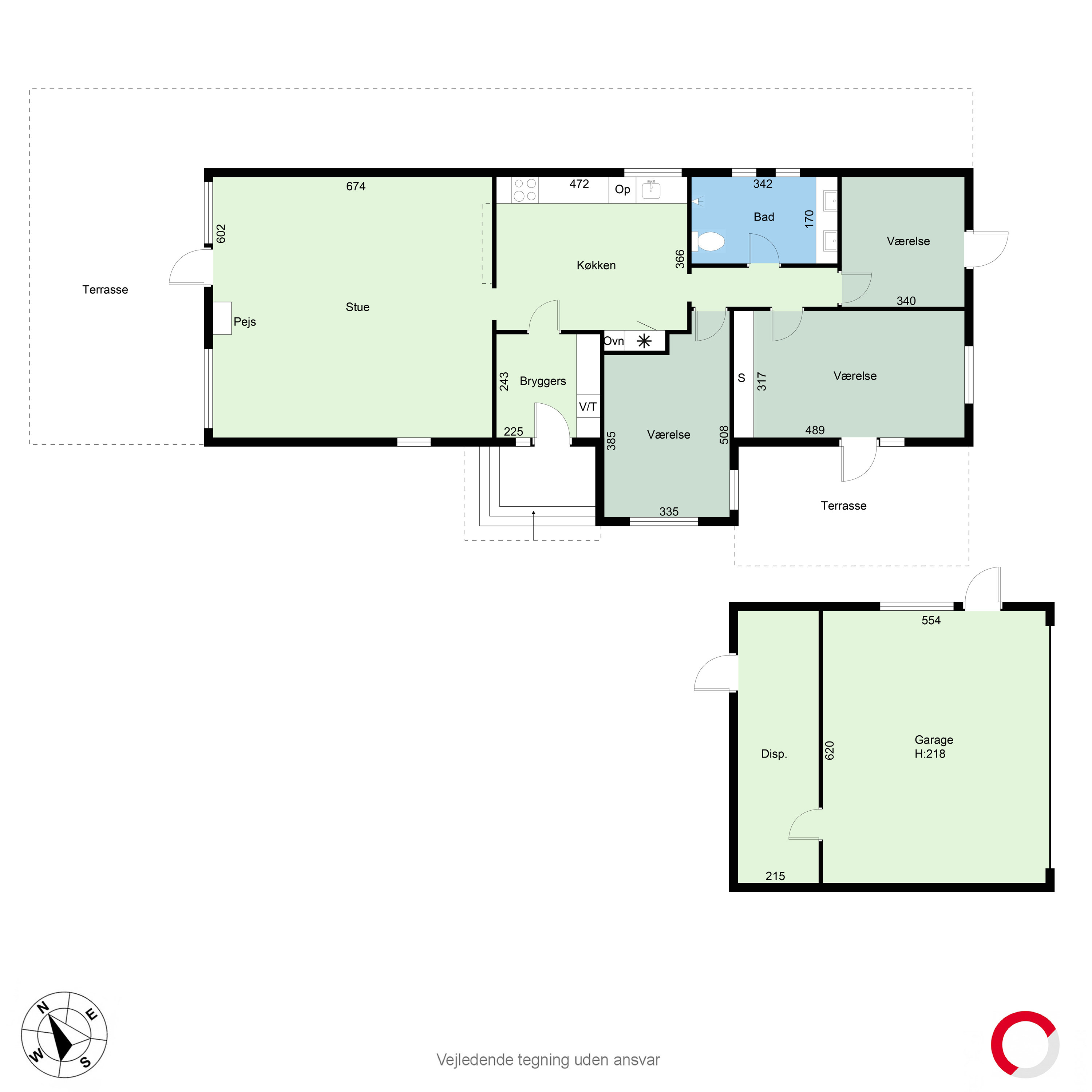 Plantegninger billede af Lykkensdalsvej 3, 8220 Brabrand