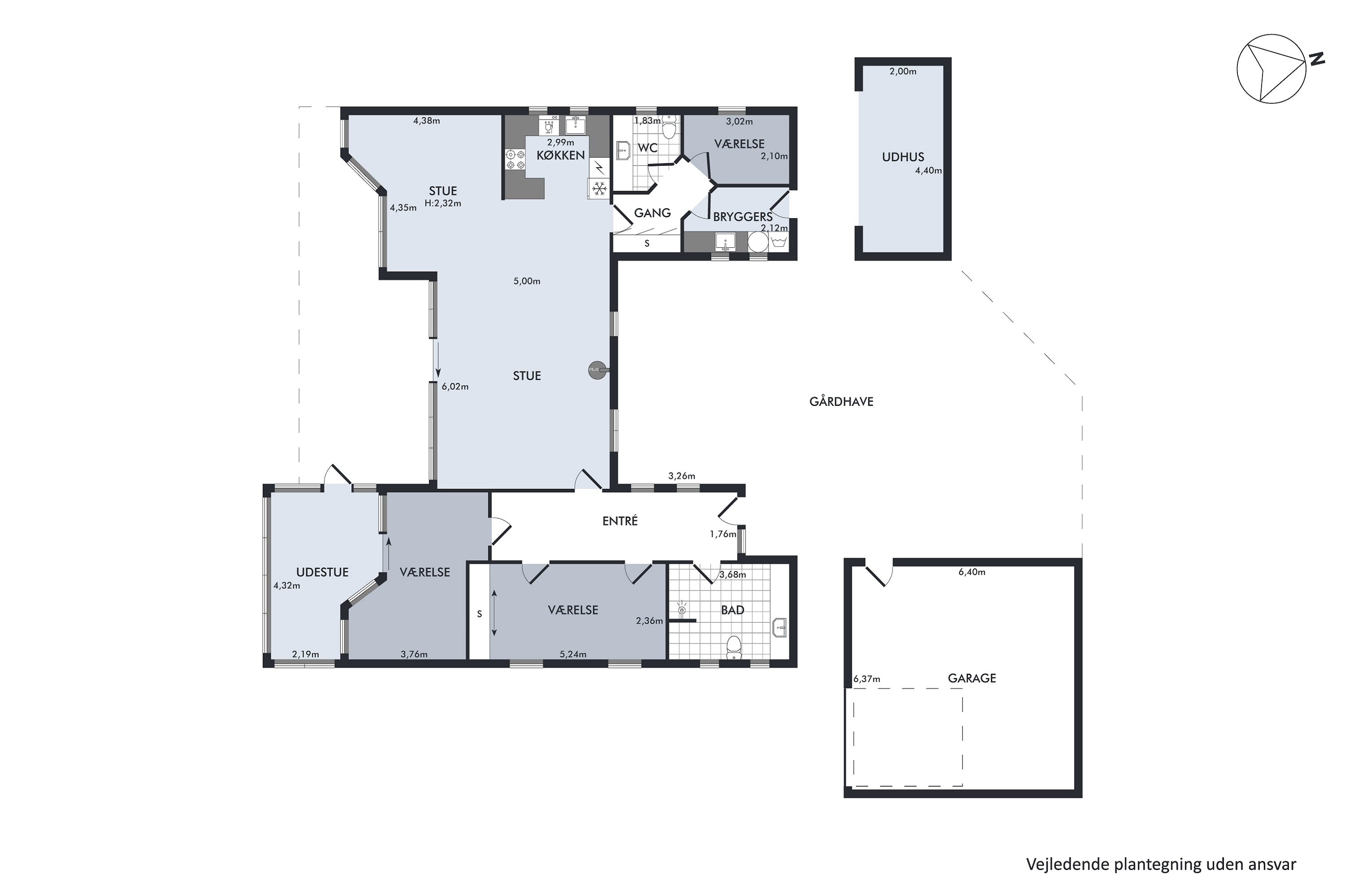 Plantegninger billede af Kystvejen 173, Egsmark Strand, 8400 Ebeltoft