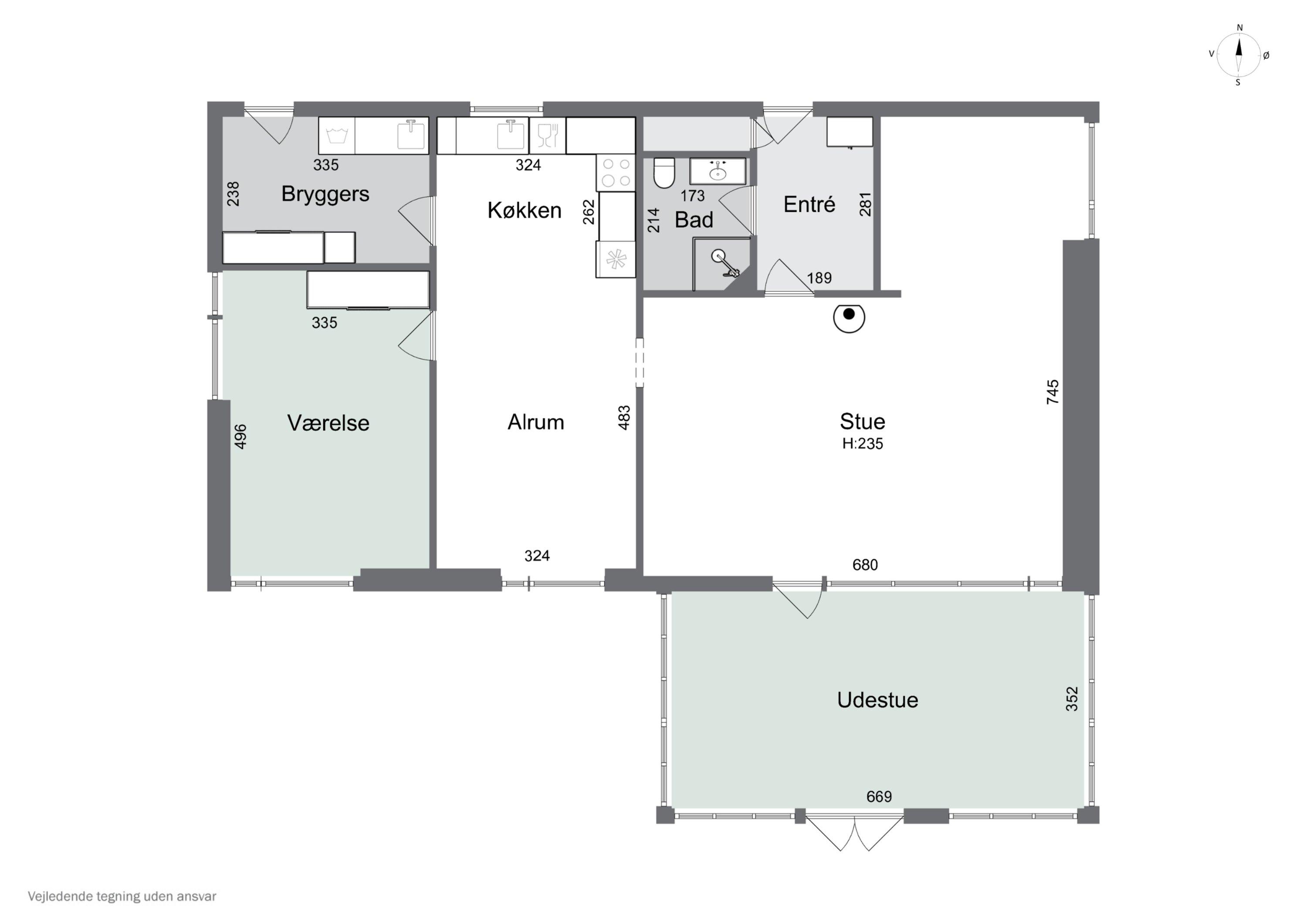 Plantegninger billede af Blichersvej 6, 4500 Nykøbing Sj