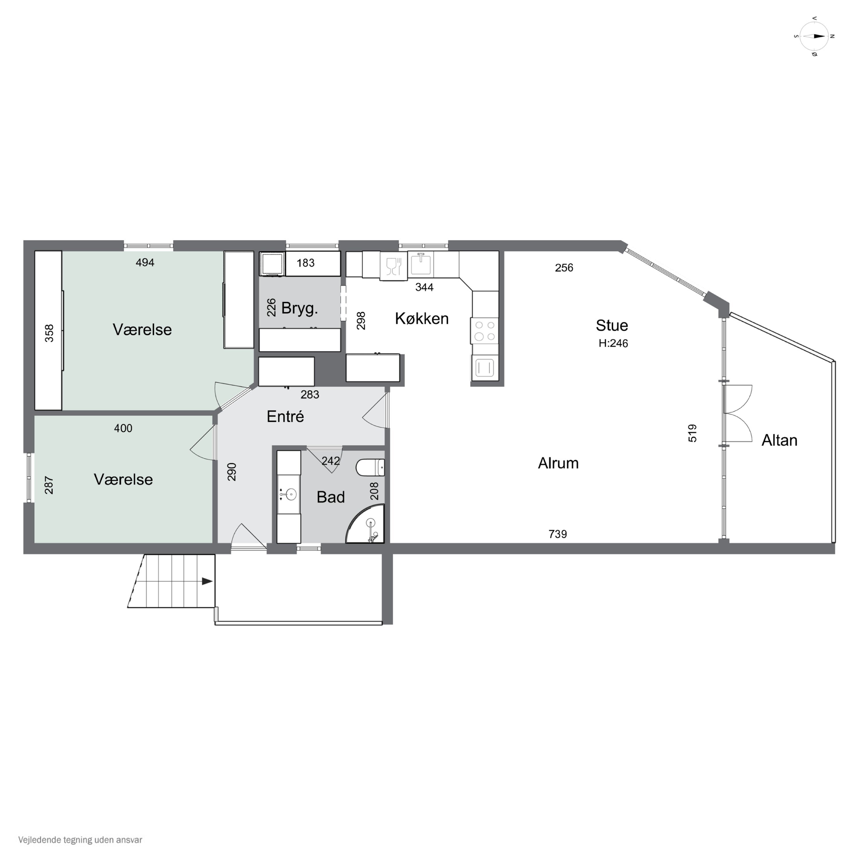 Plantegninger billede af Jernbanevej 12A, 1., 4720 Præstø