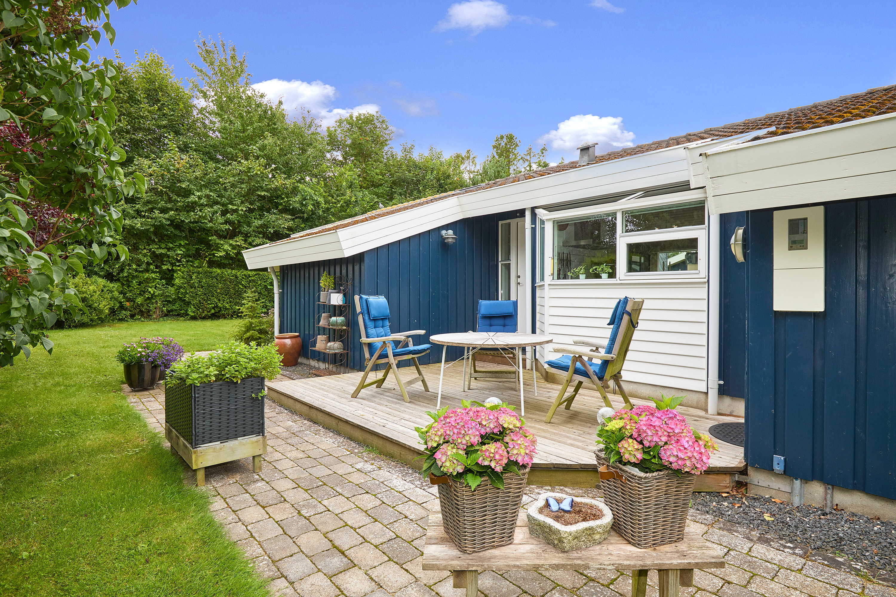 Fremhævet terrasse billede i fuldskærmstilstand. Billede af Frits Nielsens Vej 15, 3210 Vejby