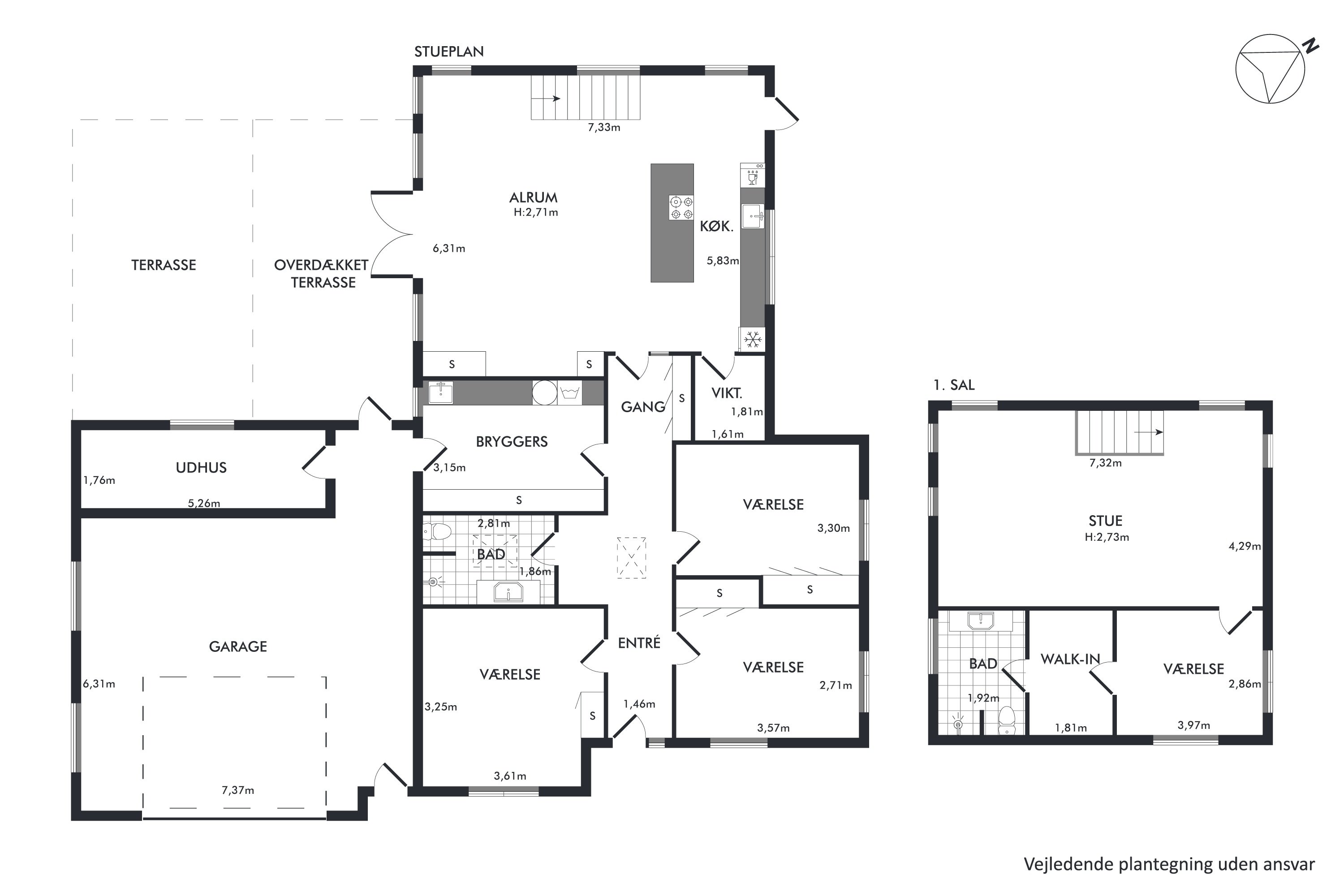 Plantegninger billede af Åkanden 28, 8800 Viborg