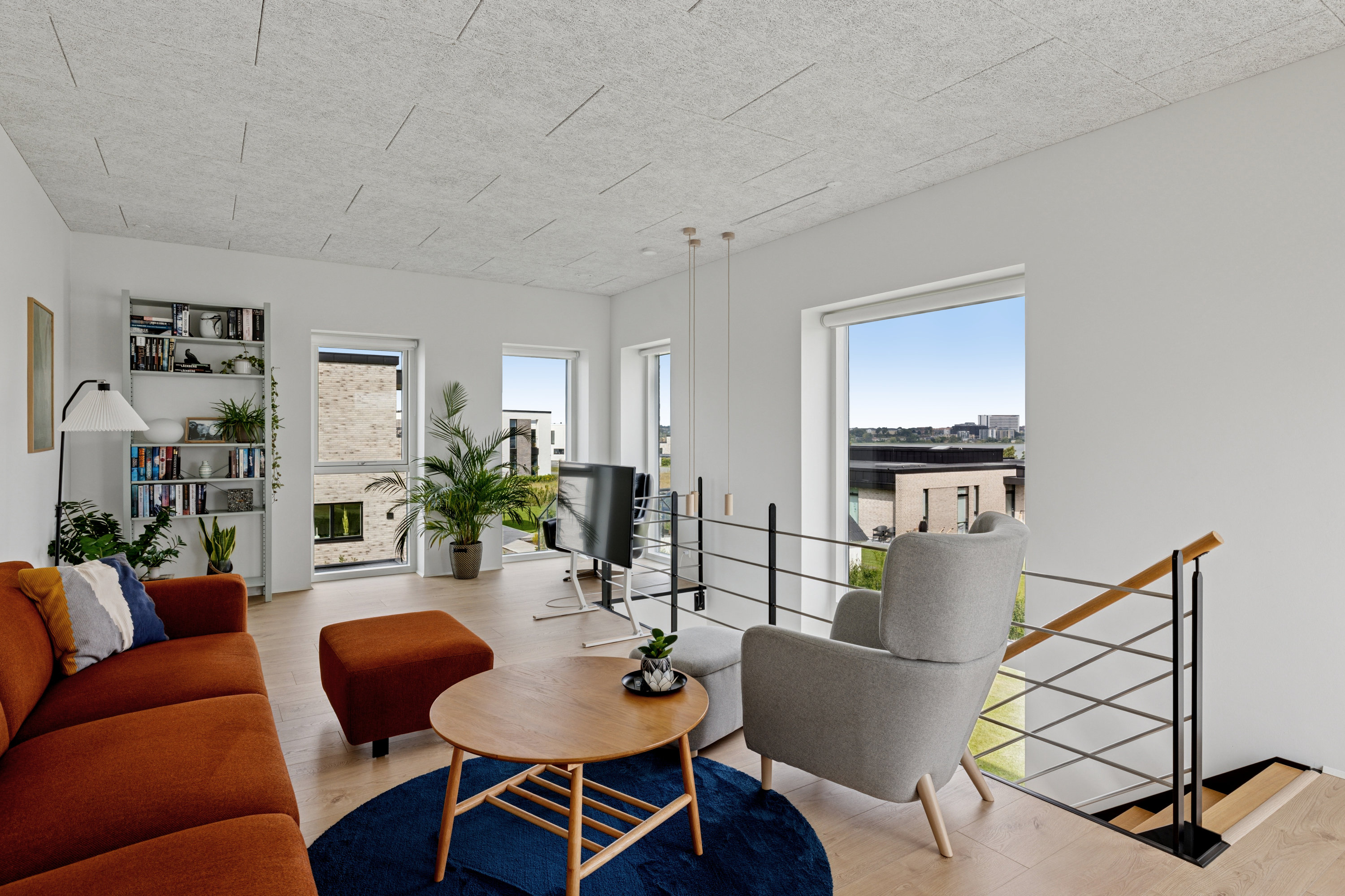 Fremhævet stue billede i fuldskærmstilstand. Billede af Åkanden 28, 8800 Viborg