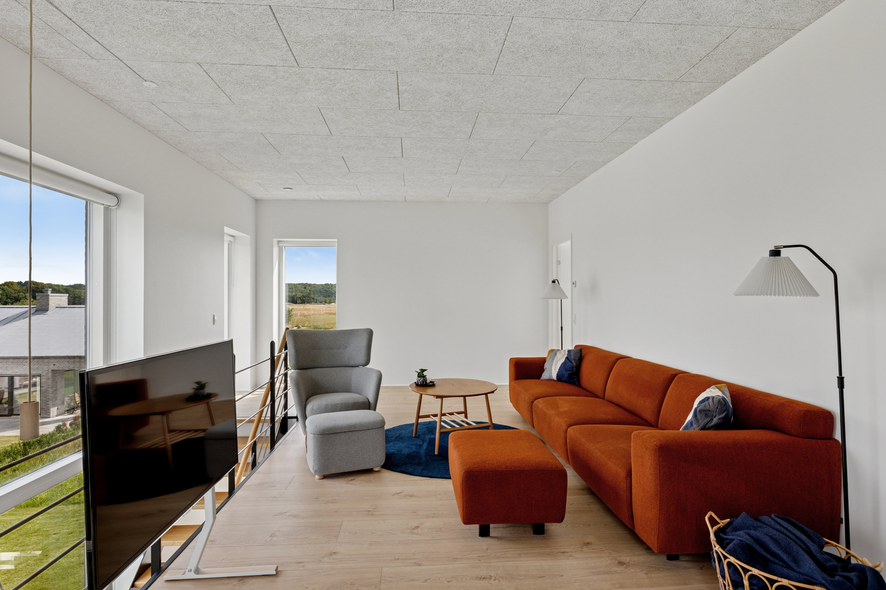 Fremhævet stue billede i fuldskærmstilstand. Billede af Åkanden 28, 8800 Viborg