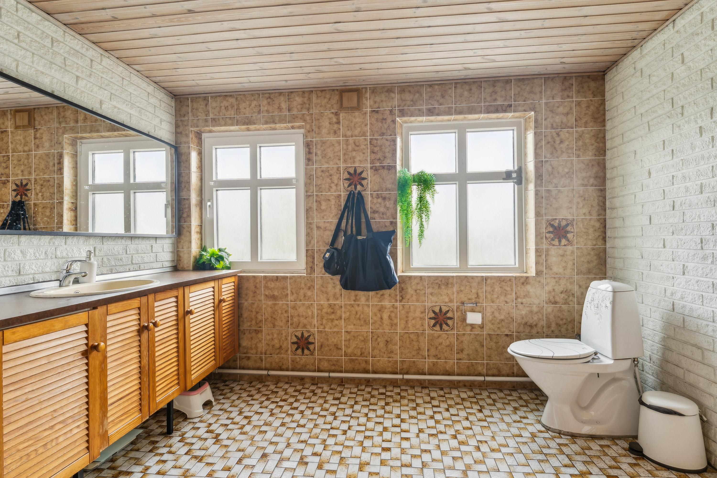 Fremhævet badeværelse billede i fuldskærmstilstand. Billede af Mammen Byvej 65, 8850 Bjerringbro