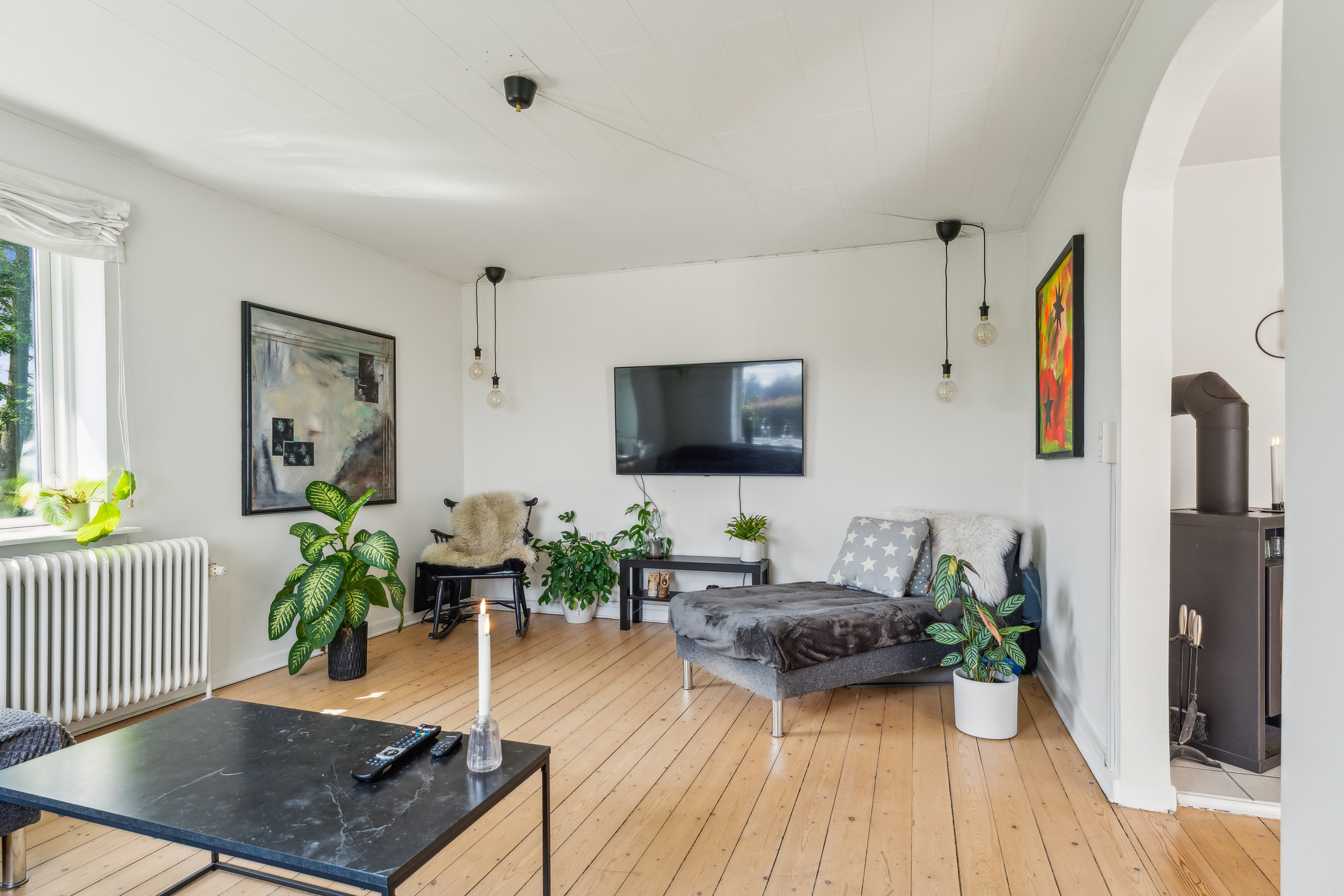 Fremhævet stue billede i fuldskærmstilstand. Billede af Gl. Silkeborgvej 13, Ø Velling, 8920 Randers NV