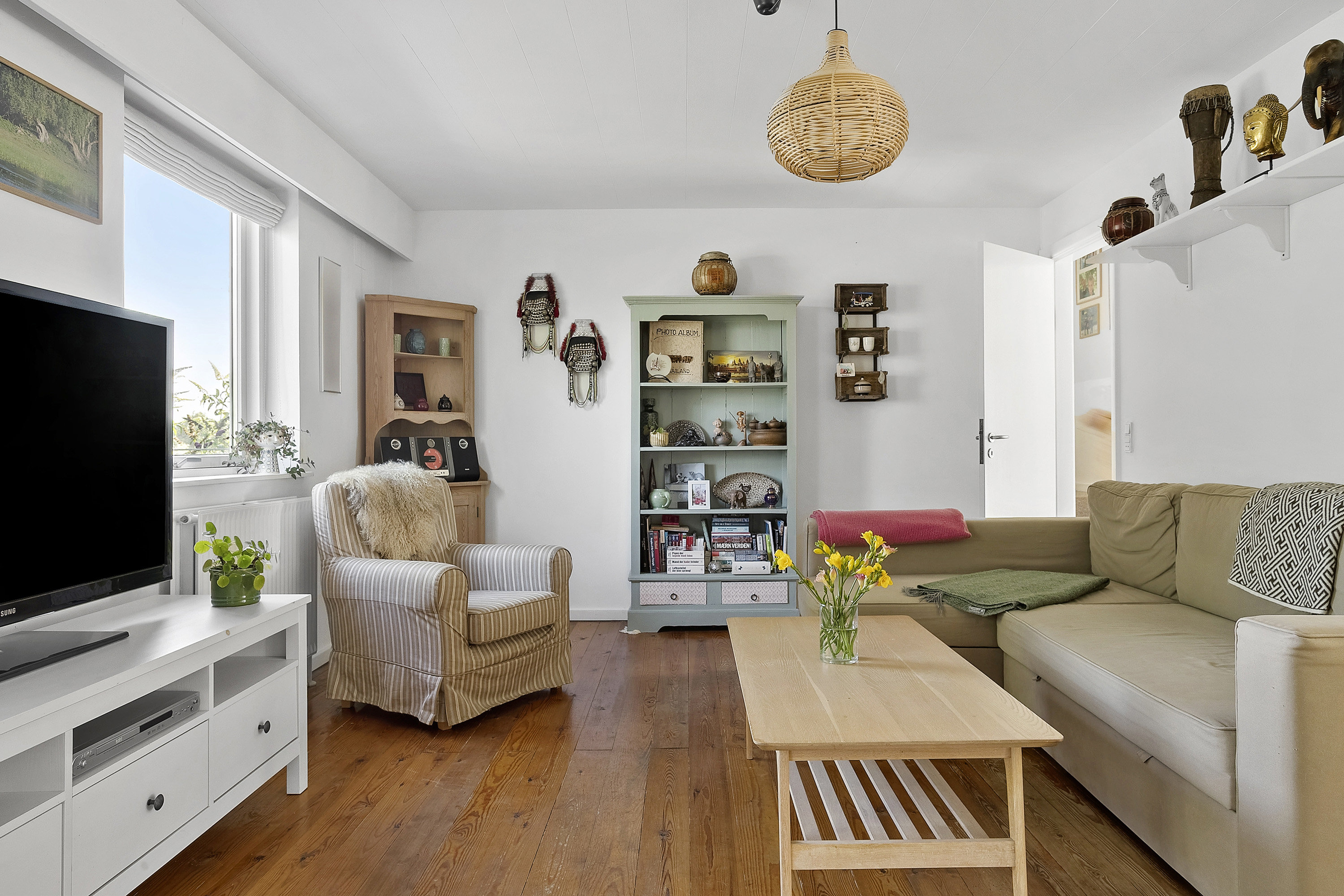 Fremhævet stue billede i fuldskærmstilstand. Billede af Hestehaven 32, Marstrup, 6100 Haderslev