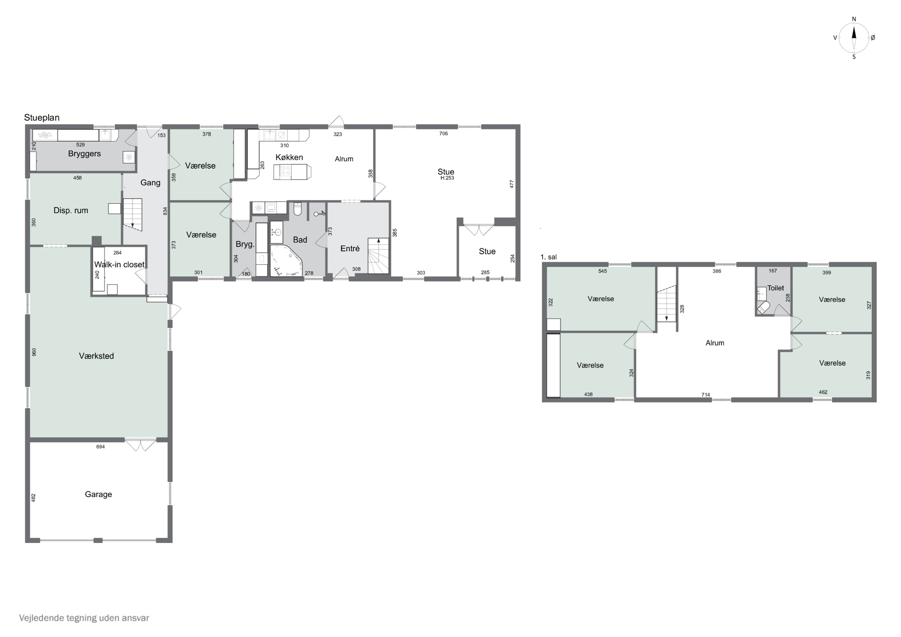 Plantegninger billede af Vesterskovvej 11, Bårse, 4750 Lundby