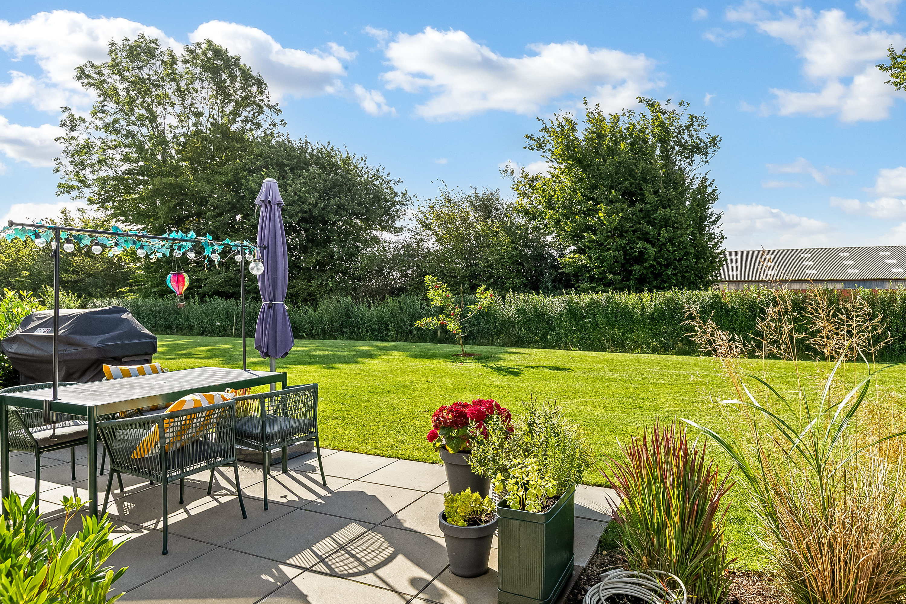 Fremhævet terrasse billede i fuldskærmstilstand. Billede af Hørvænget 13, Vonsild, 6000 Kolding