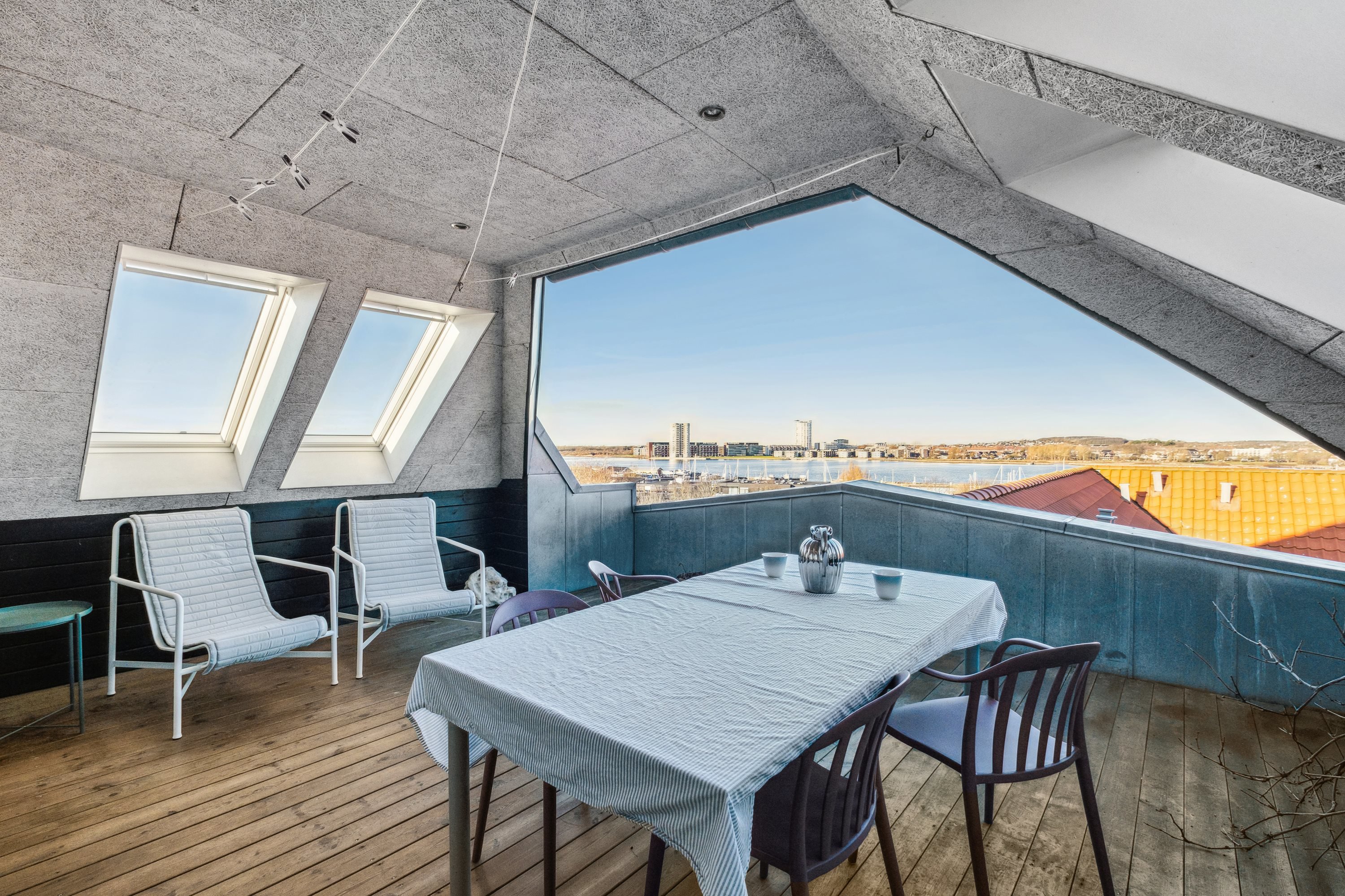 Miniaturebillede 1: tagterrasse. Billede af Schleppegrellsgade 80, 4. tv., 9000 Aalborg