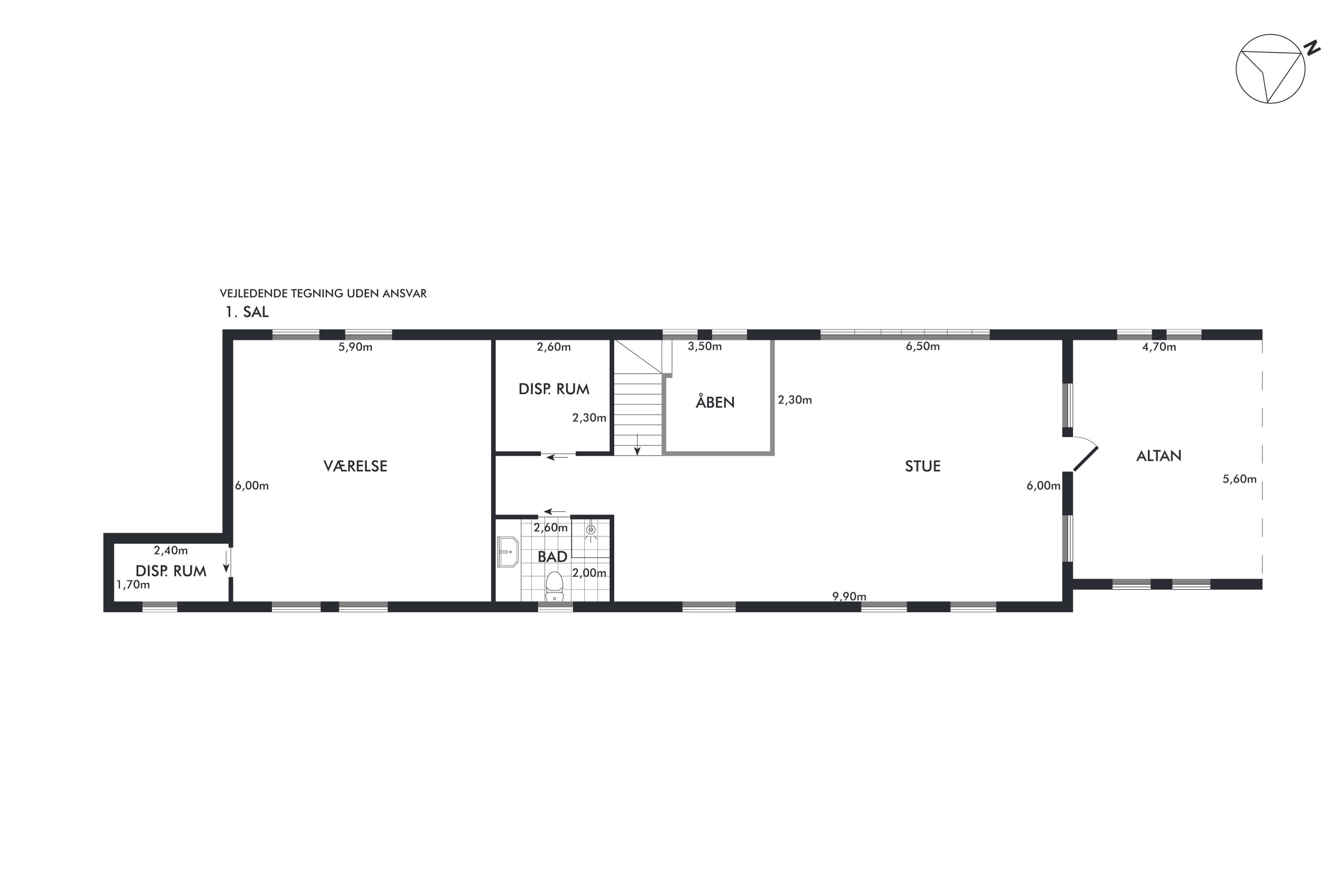Plantegninger billede af Schleppegrellsgade 80, 4. tv., 9000 Aalborg