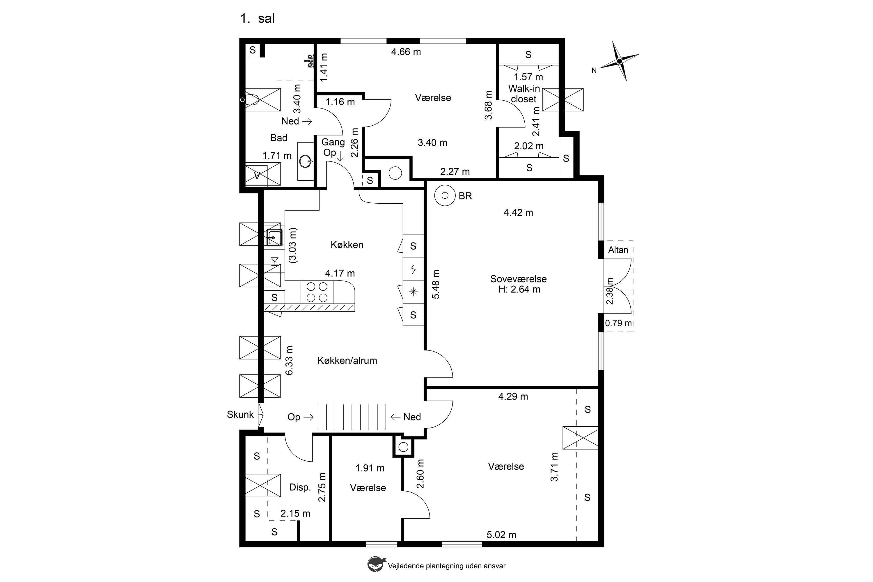 Plantegninger billede af Kirkevej 175A, 2791 Dragør