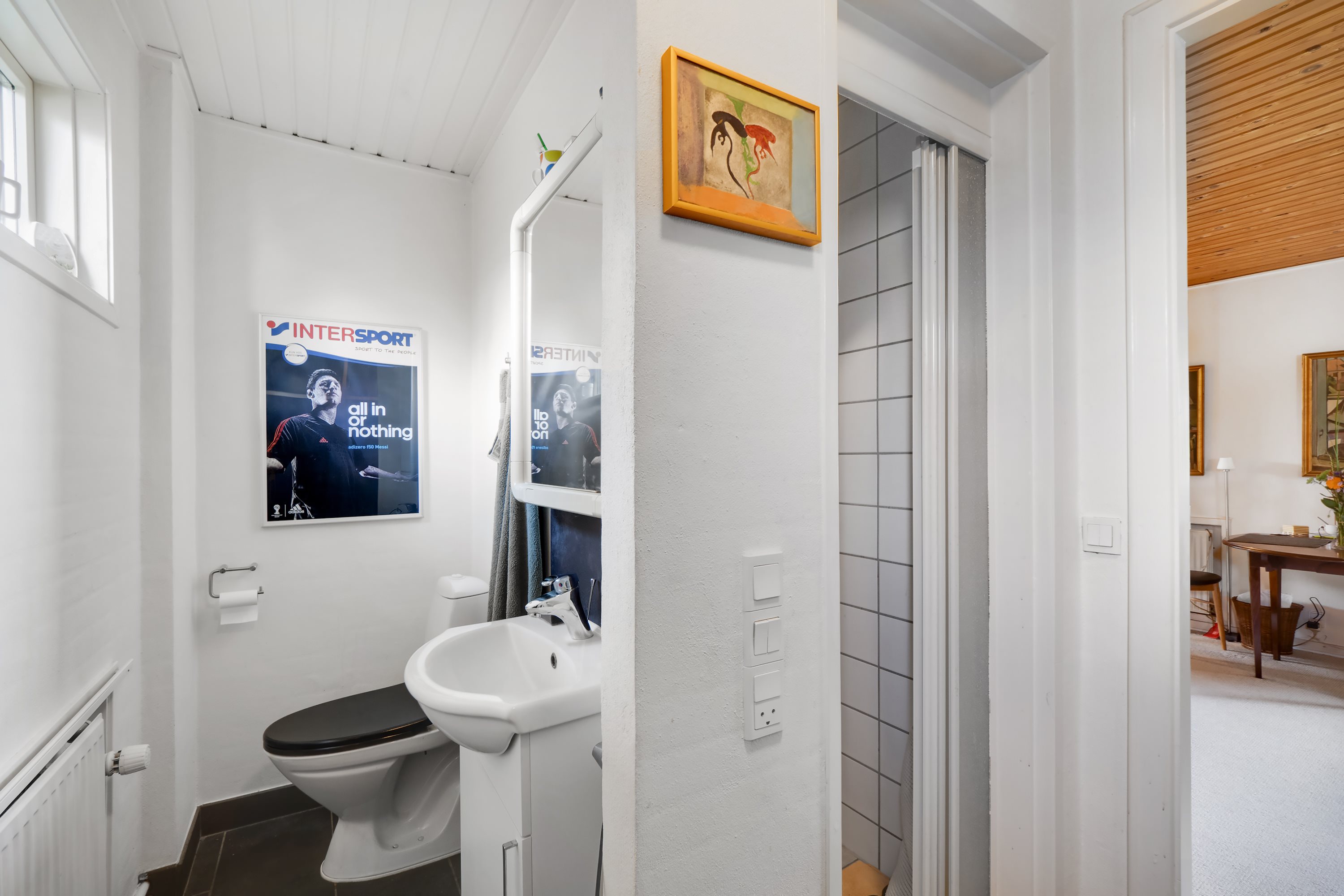 Fremhævet badeværelse billede i fuldskærmstilstand. Billede af Porshøjvej 46, 7800 Skive