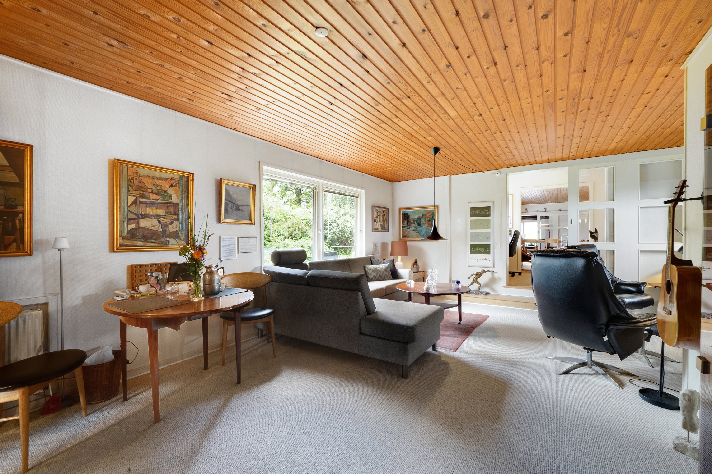 Fremhævet stue billede i fuldskærmstilstand. Billede af Porshøjvej 46, 7800 Skive