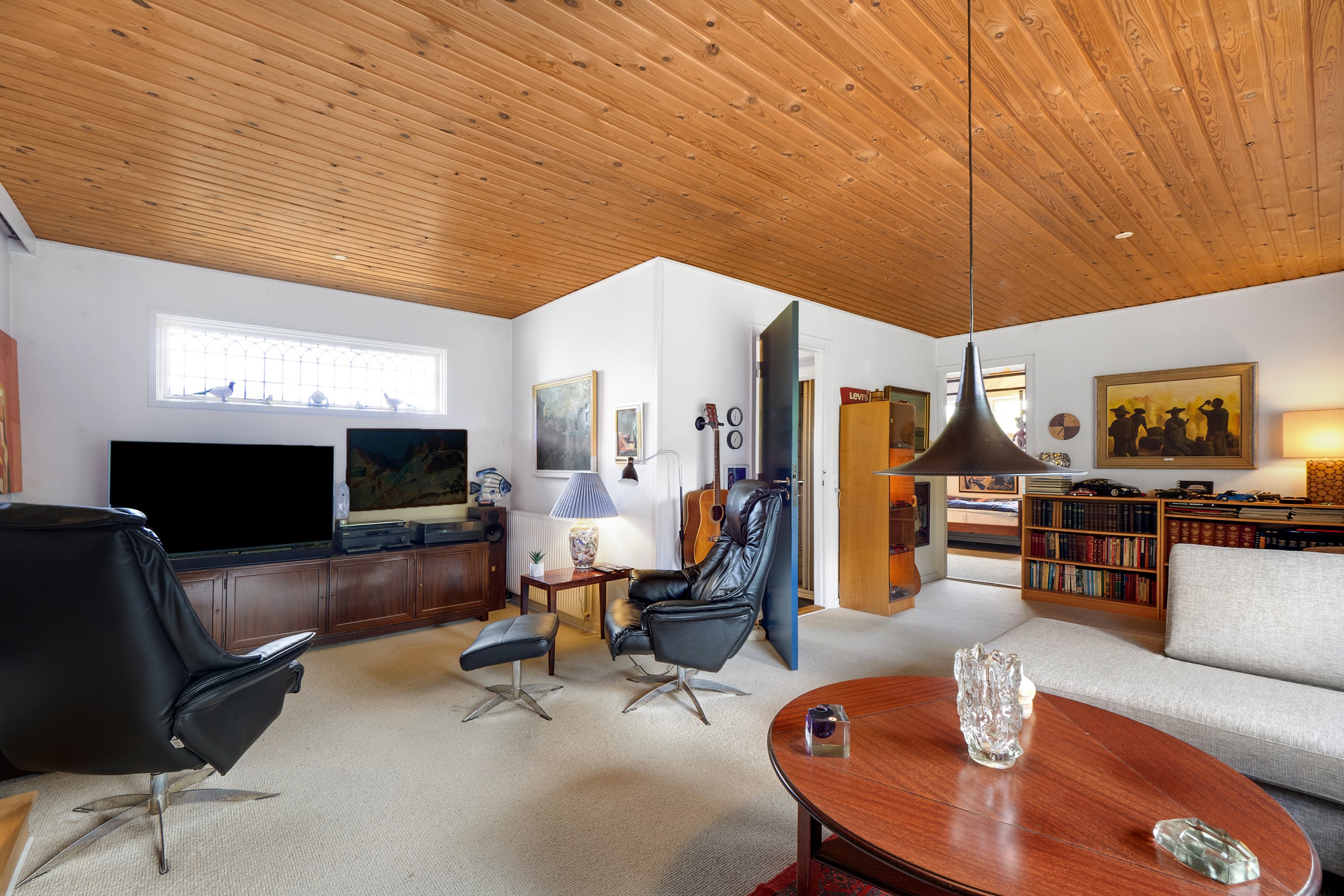 Fremhævet stue billede i fuldskærmstilstand. Billede af Porshøjvej 46, 7800 Skive