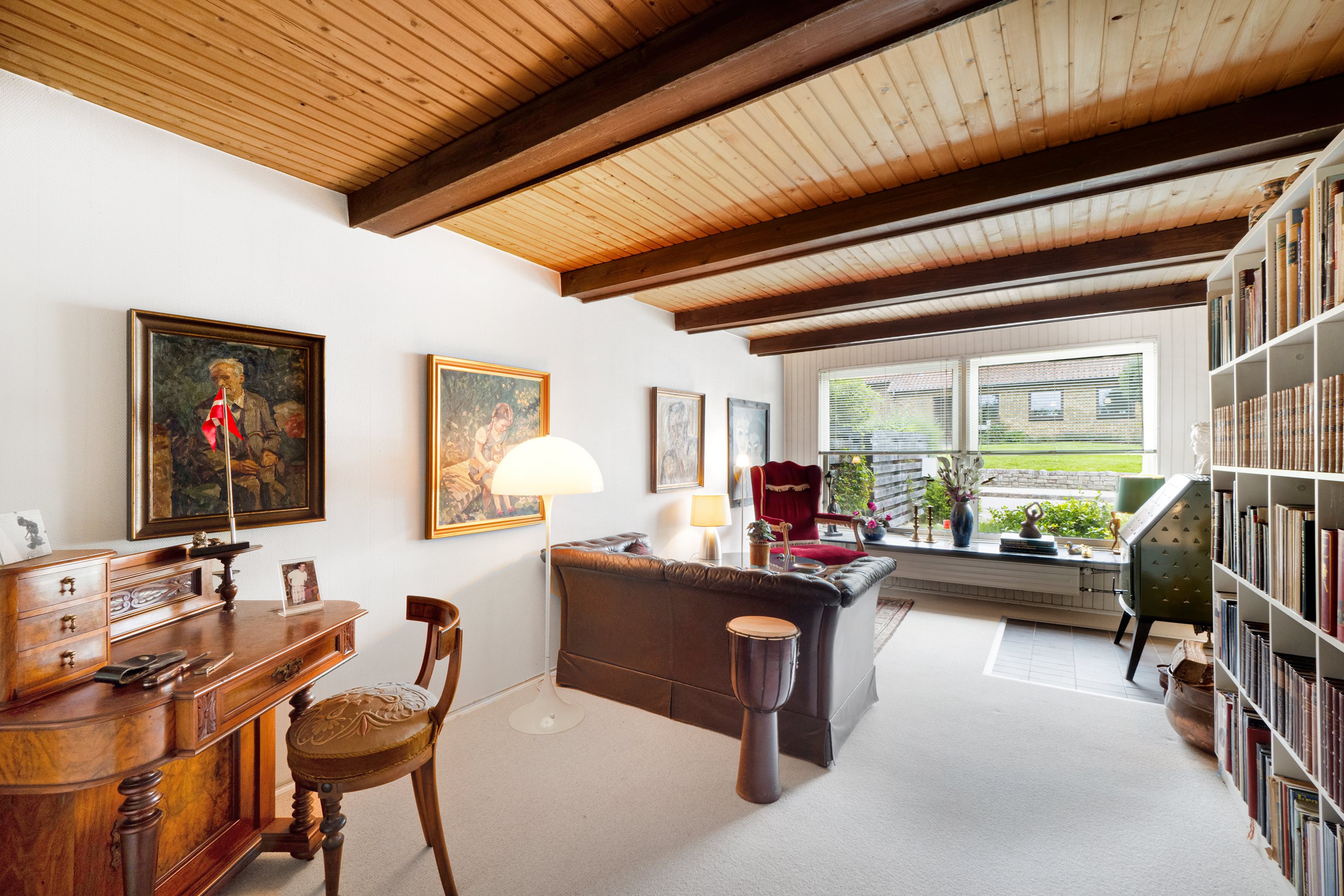 Fremhævet stue billede i fuldskærmstilstand. Billede af Porshøjvej 46, 7800 Skive