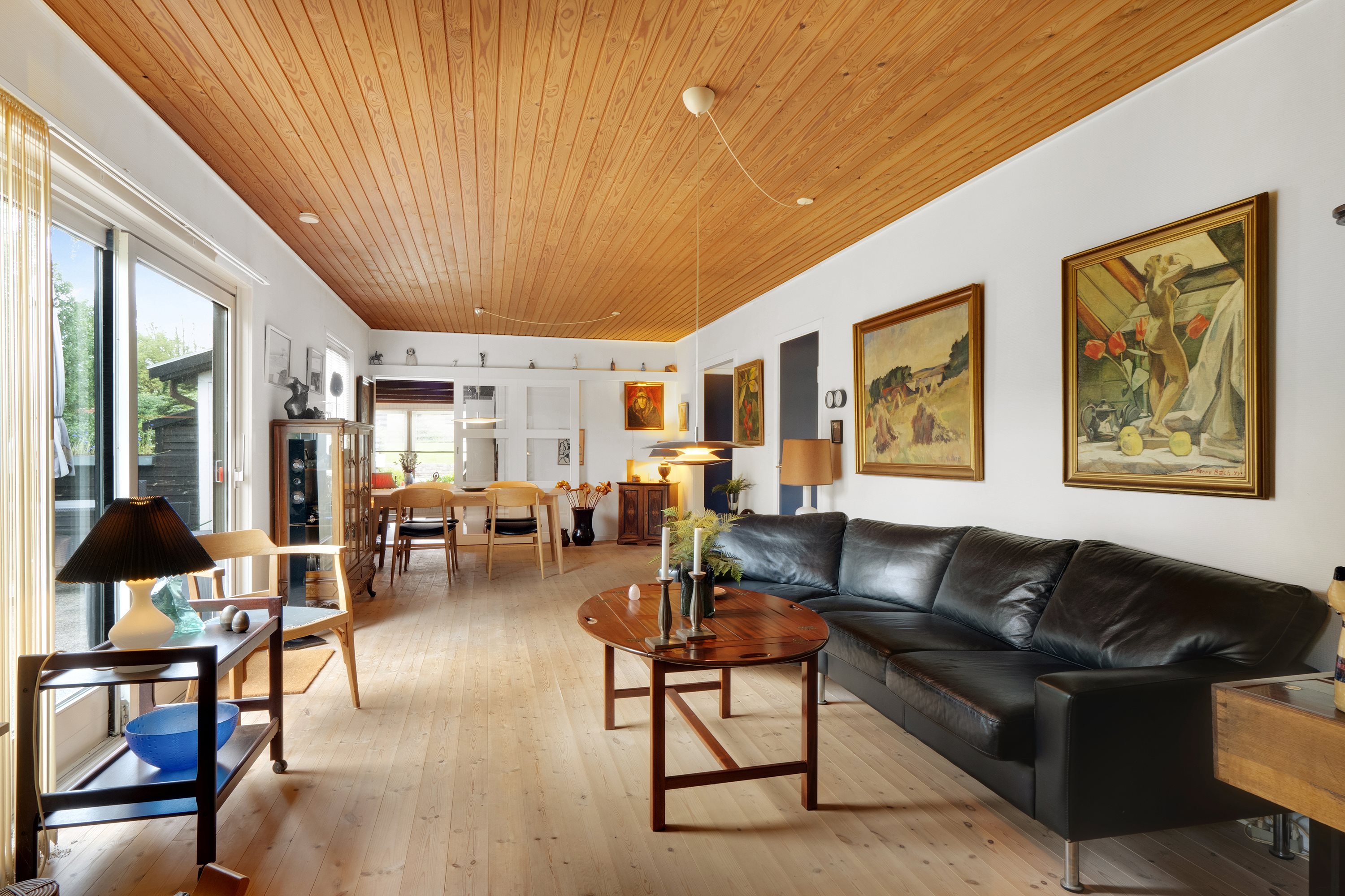 Fremhævet stue billede i fuldskærmstilstand. Billede af Porshøjvej 46, 7800 Skive