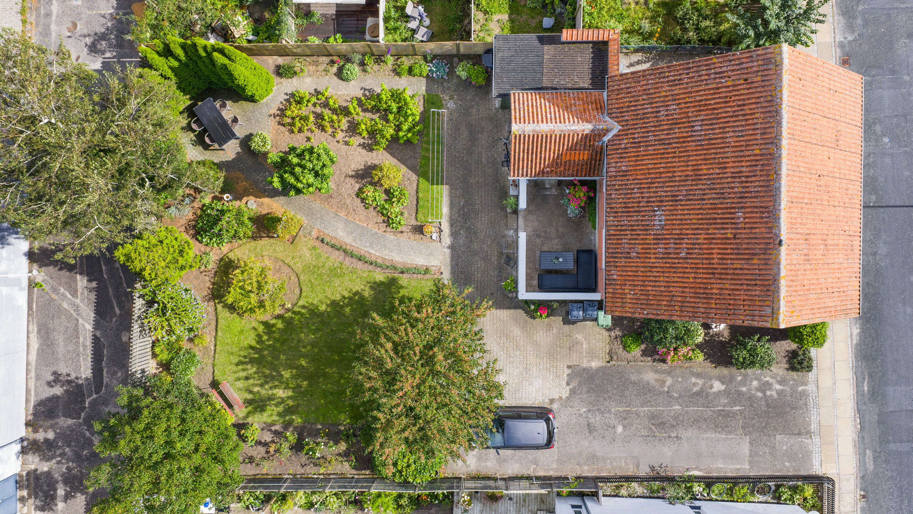 Fremhævet luftfoto billede i fuldskærmstilstand. Billede af Odensevej 2, 5600 Faaborg