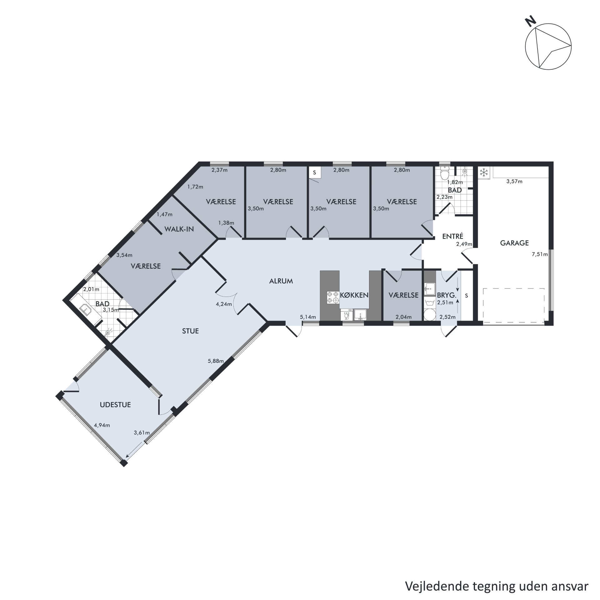 Plantegninger billede af Egå Møllevej 160, 8250 Egå