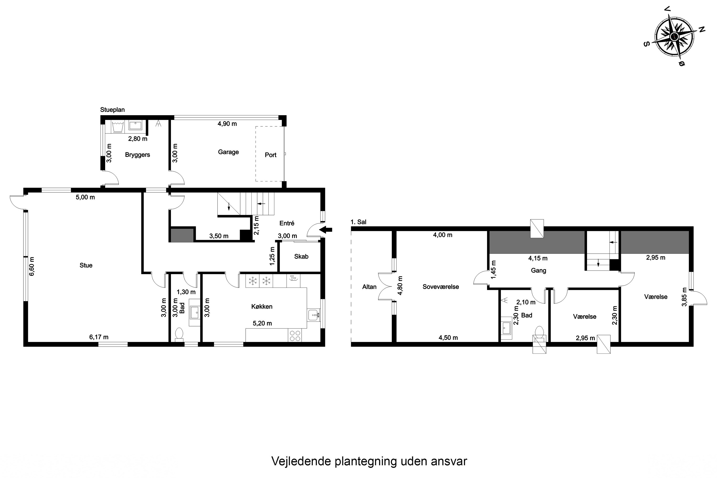 Plantegninger billede af Korsgade 49, Allesø, 5270 Odense N