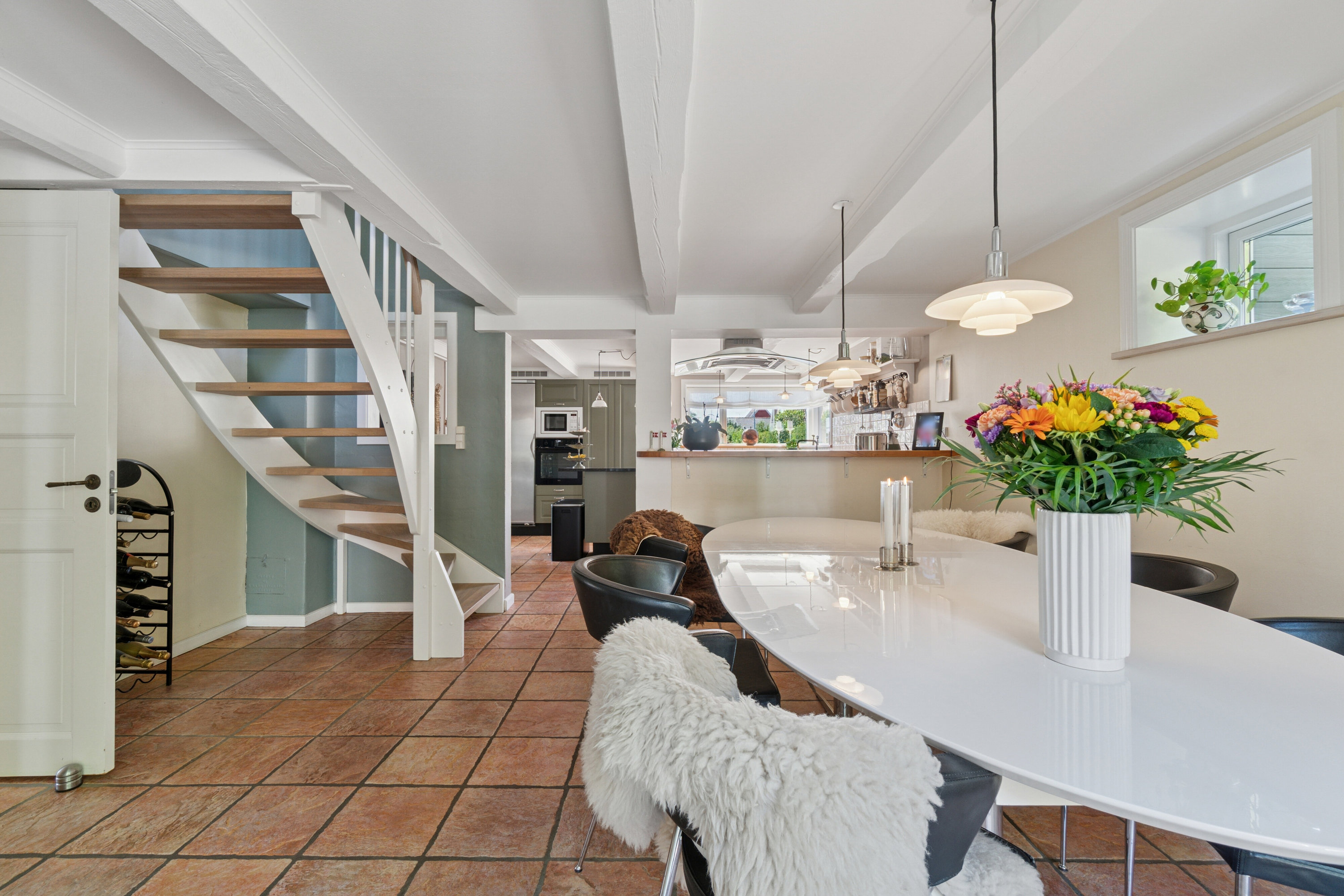 Fremhævet spisestue billede i fuldskærmstilstand. Billede af Nordskovvej 5, Rønne, 3700 Rønne