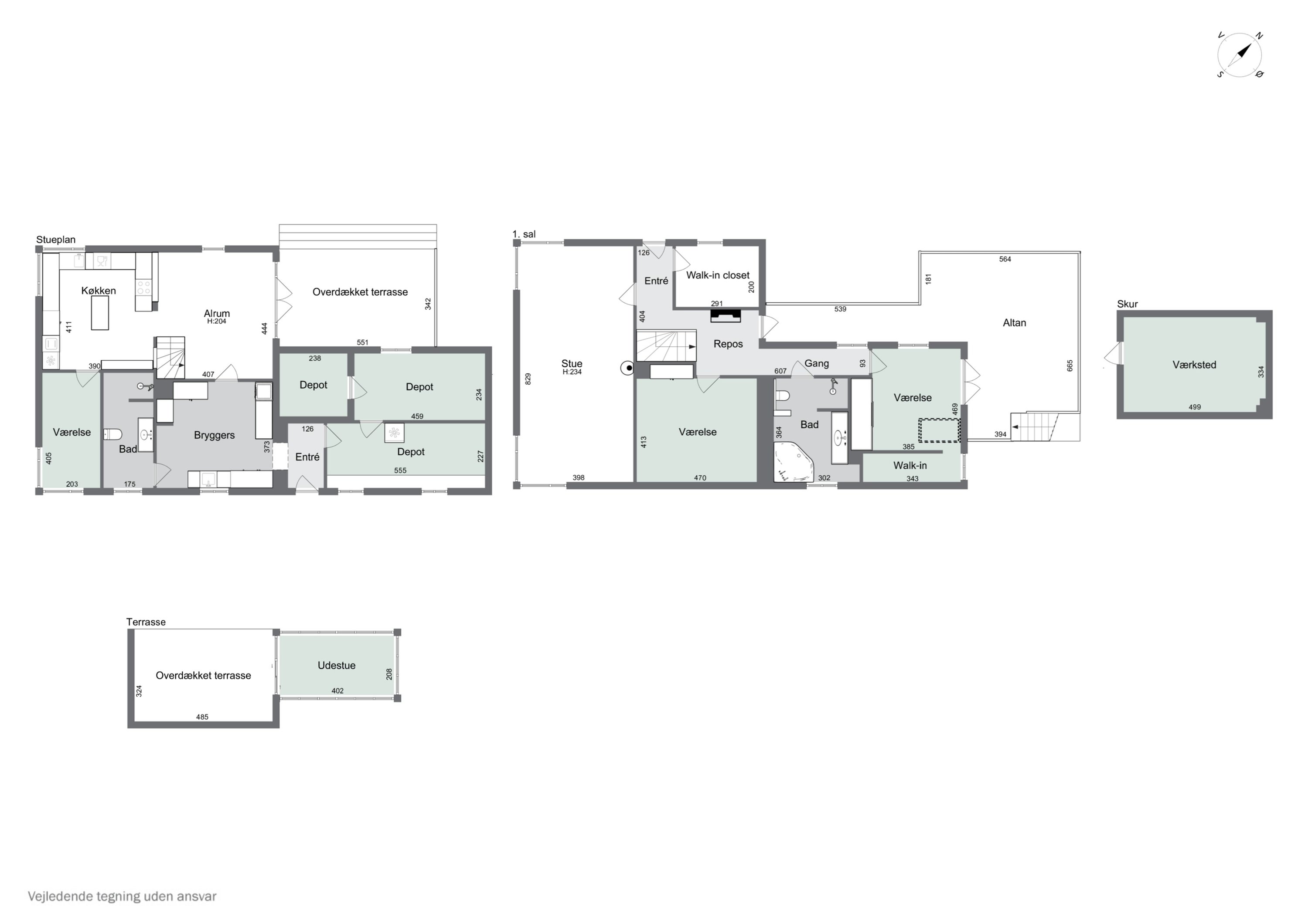 Plantegninger billede af Nordskovvej 5, Rønne, 3700 Rønne