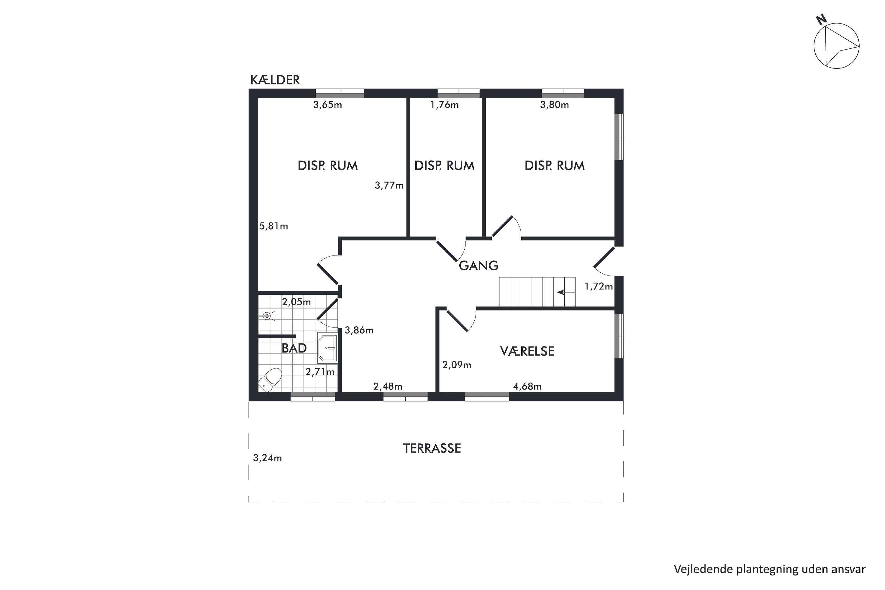 Plantegninger billede af Virksundvej 79, 8831 Løgstrup