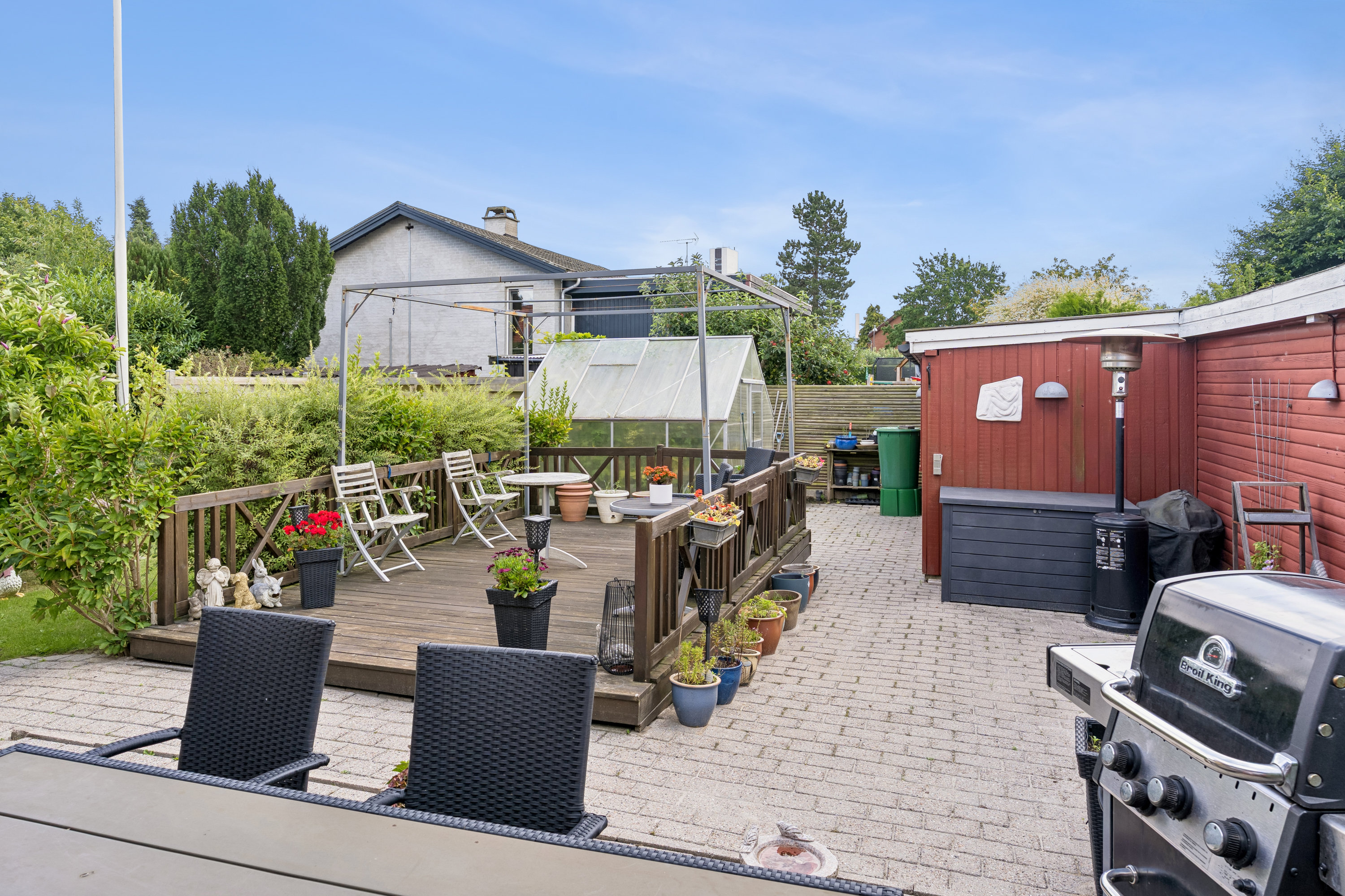 Fremhævet terrasse billede i fuldskærmstilstand. Billede af Køllegårdsvej 36, 2730 Herlev